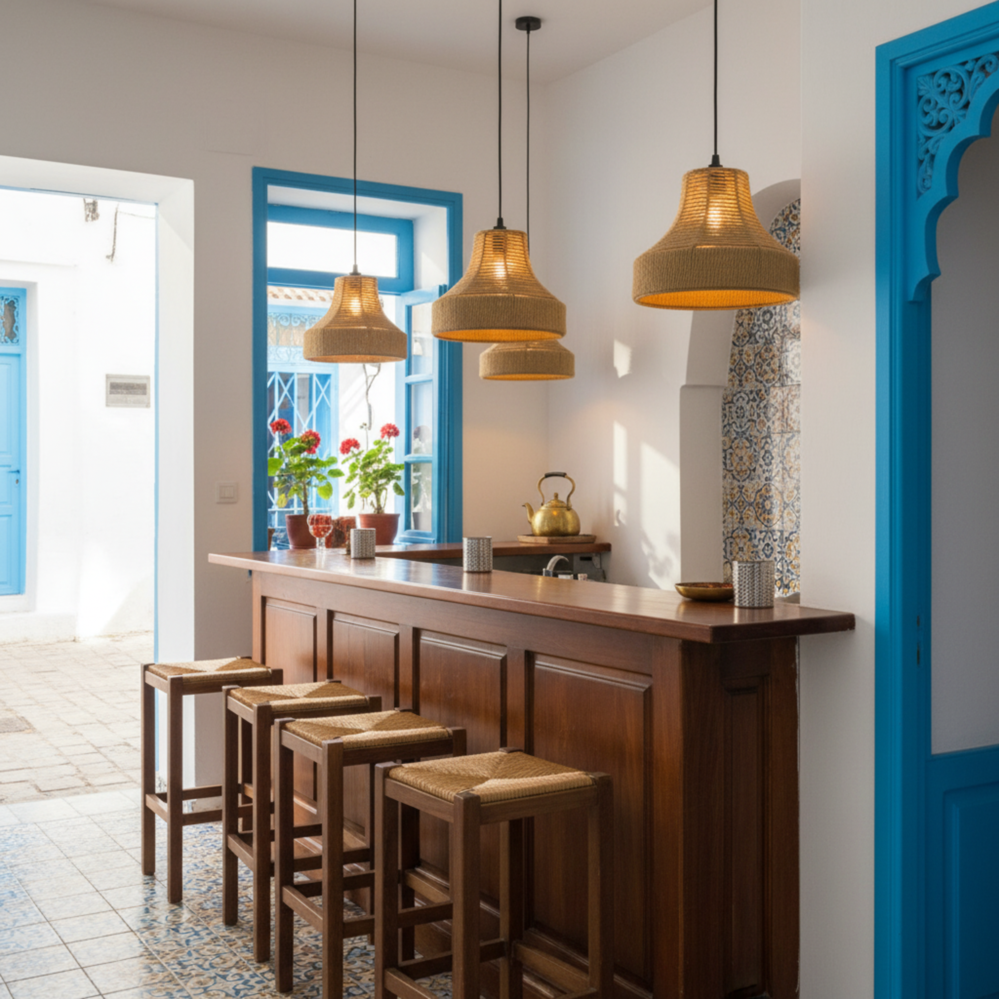 Suspension "Salma" en Jute Tressé – Lustre Boho Chic Polyvalent