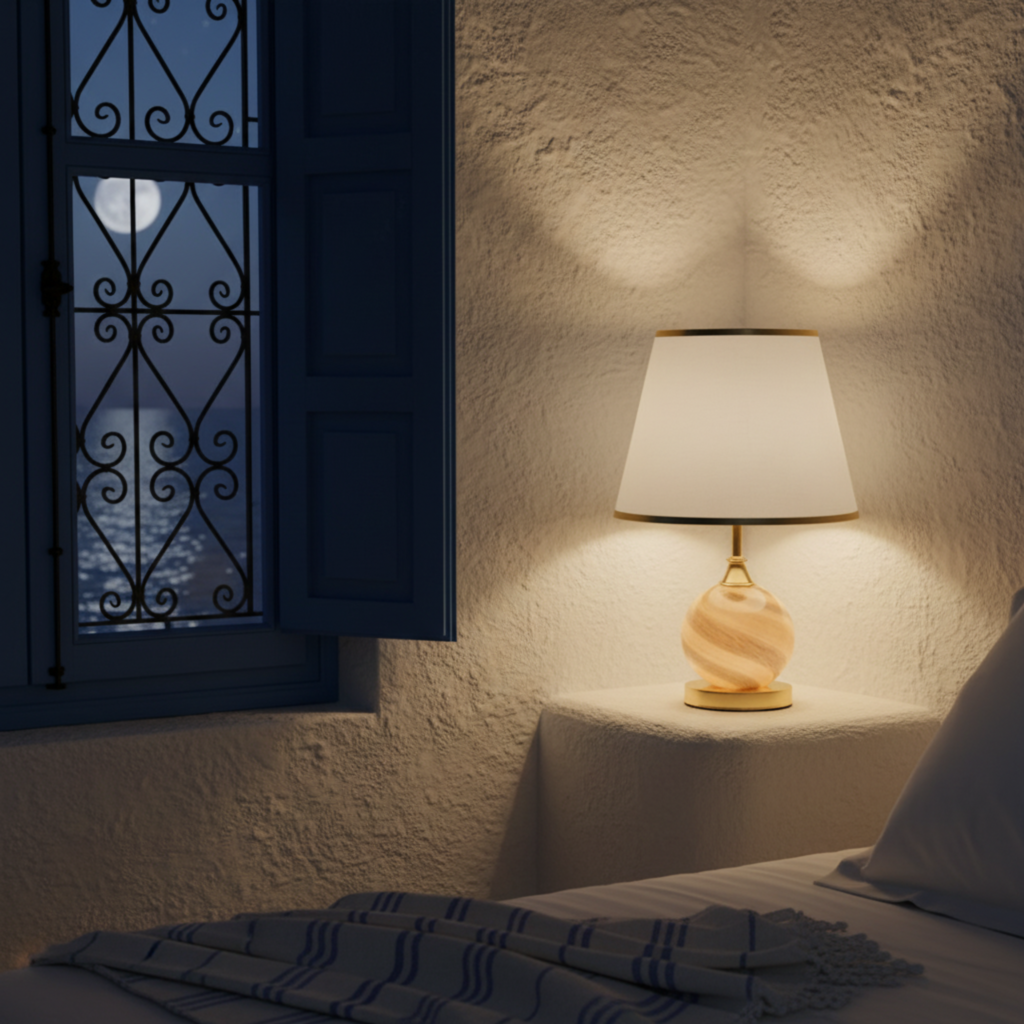 Lampe de Table "Noor" – Veilleuse Ambiance Méditerranéenne