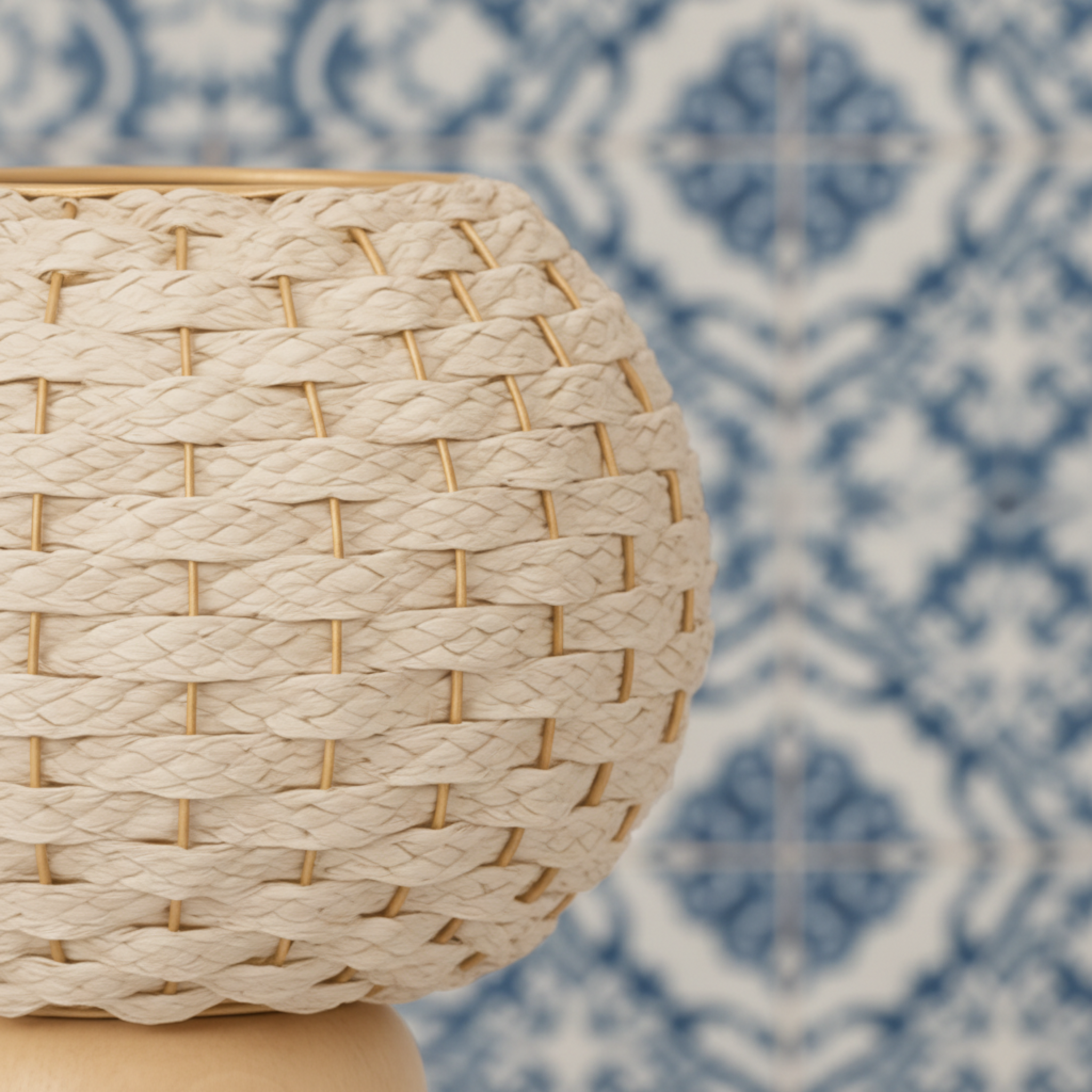 Veilleuse Nour El Leyl – Lampe de chevet bois handmade Tunisie