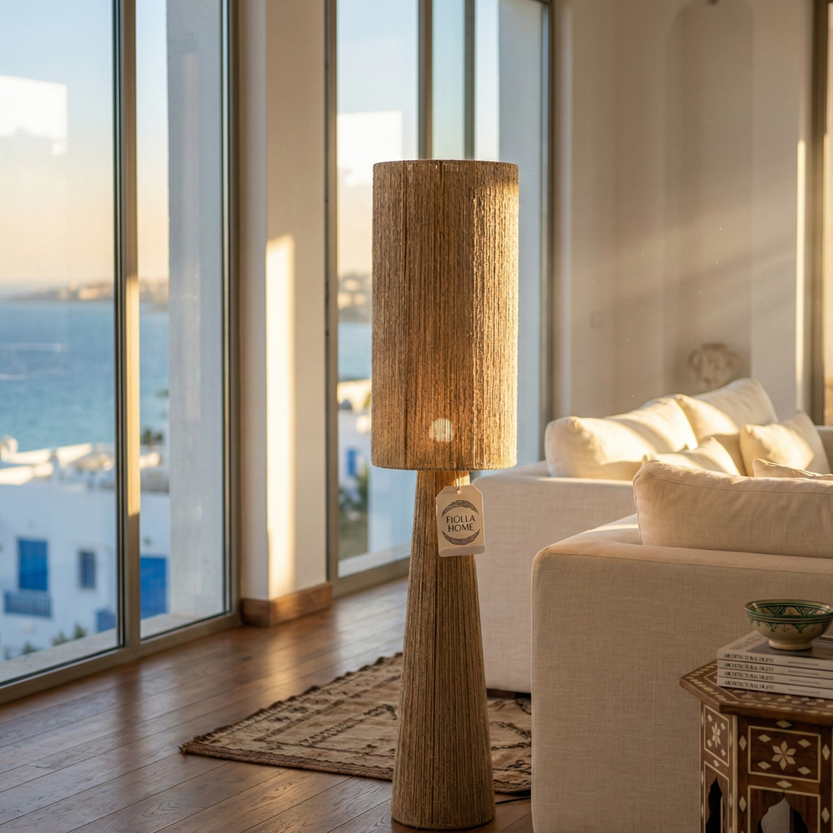 Lampadaire "OASIS" par Fiolla Home – Luminaire Artisanal Luxe Tunisie