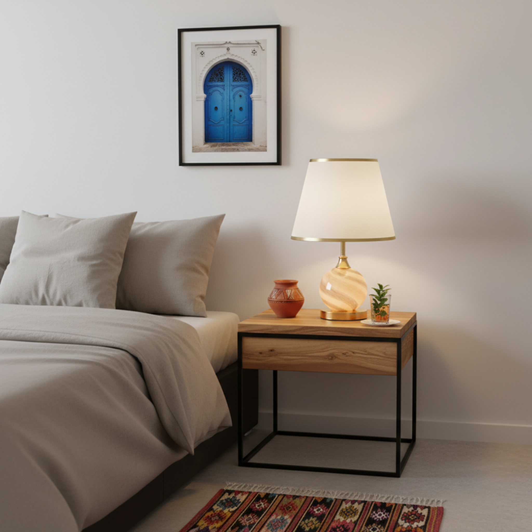 Lampe de Table "Noor" – Veilleuse Ambiance Méditerranéenne