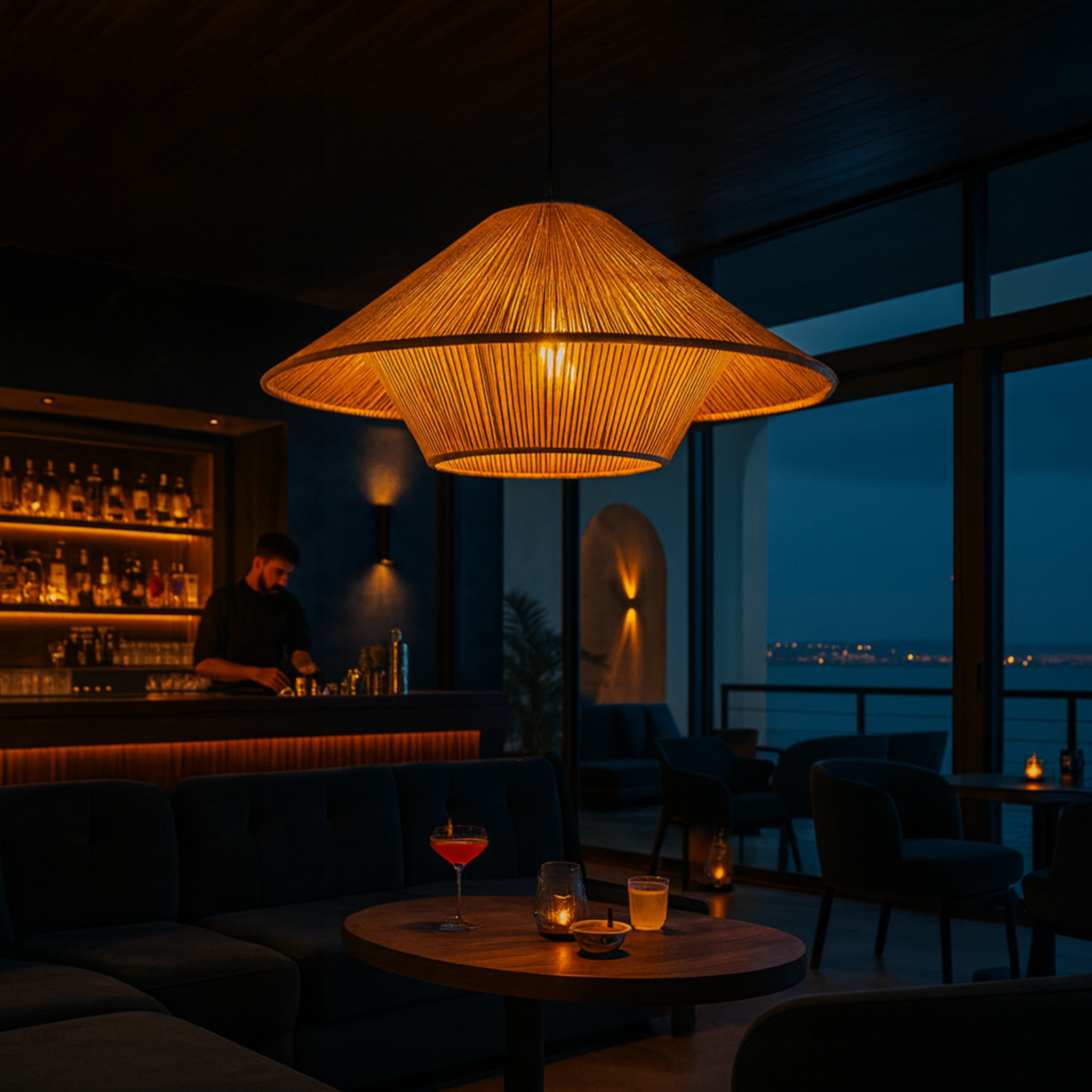 Suspension Design en Jute Tressé | Style Bohème | Tunisie