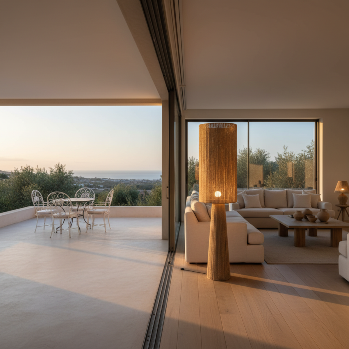 Lampadaire "OASIS" par Fiolla Home – Luminaire Artisanal Luxe Tunisie