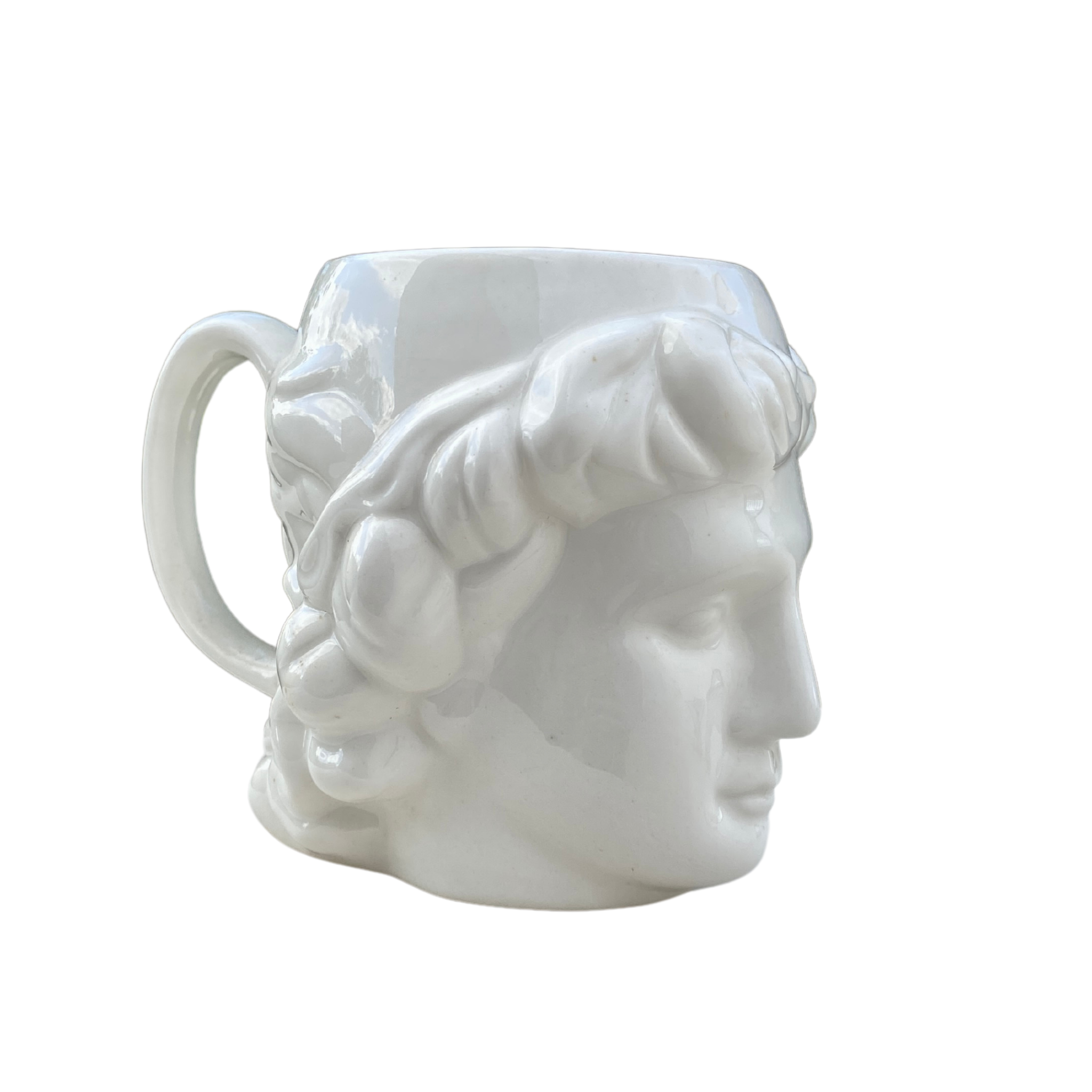 Tasse en Céramique Sculptée | Design Tête Antique Élégante | Fiolla Home