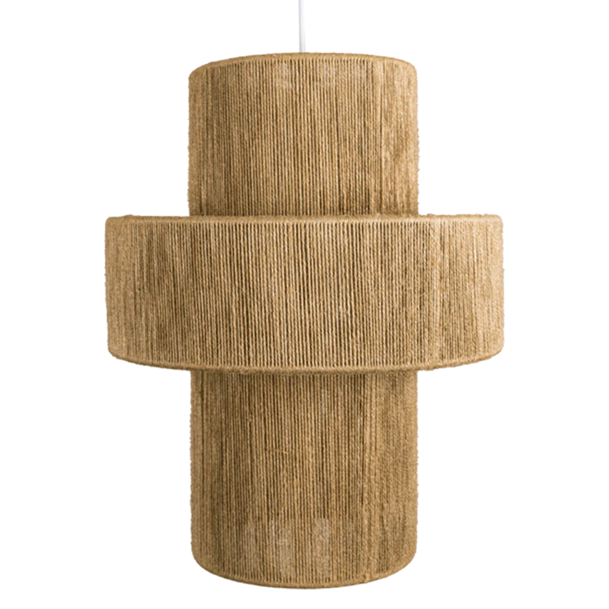 Suspension Jute Naturelle Luminia | Luminaire Bohème Élégant | Fiolla Home