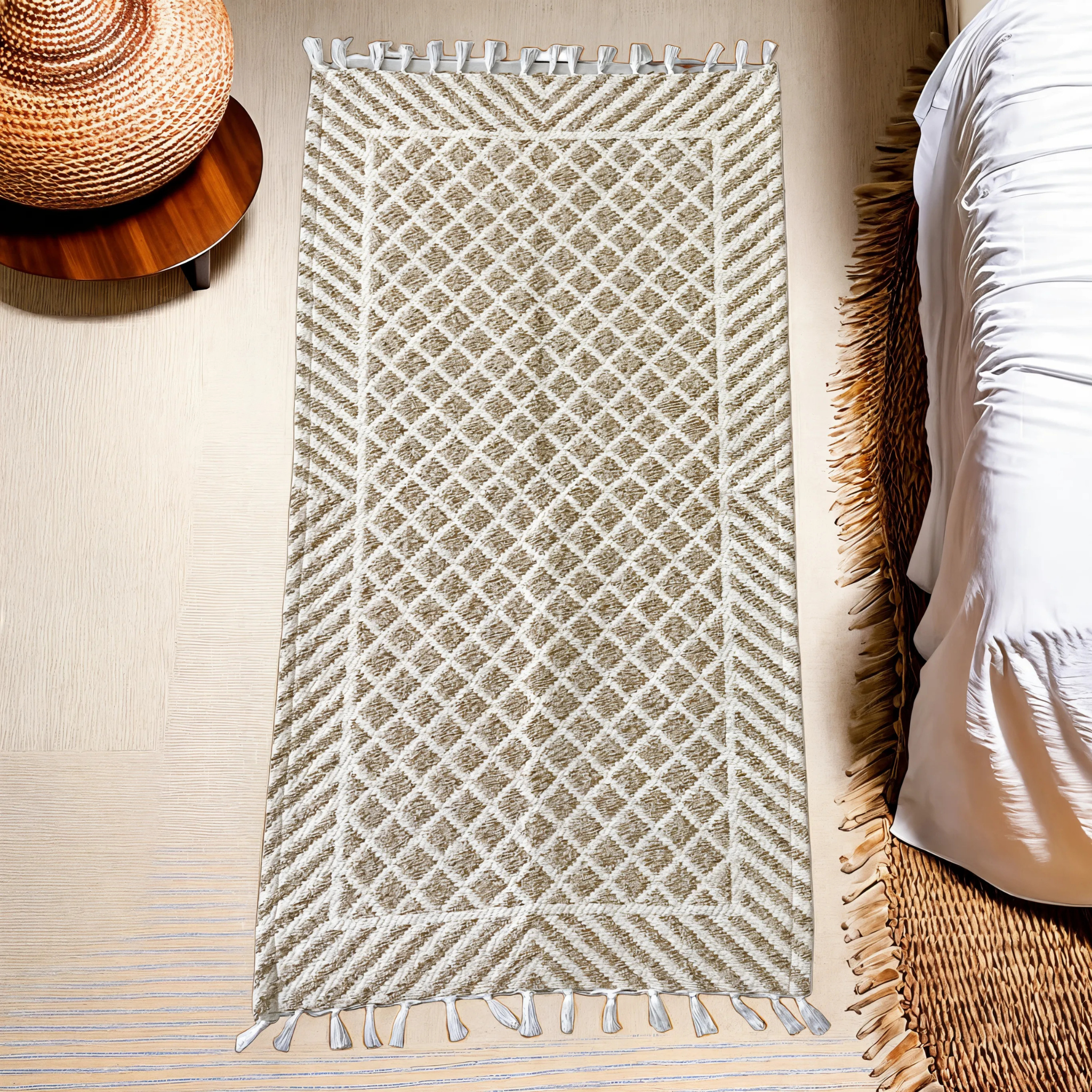 Descente de Lit Beige | Élégance et Confort | Fiolla Home