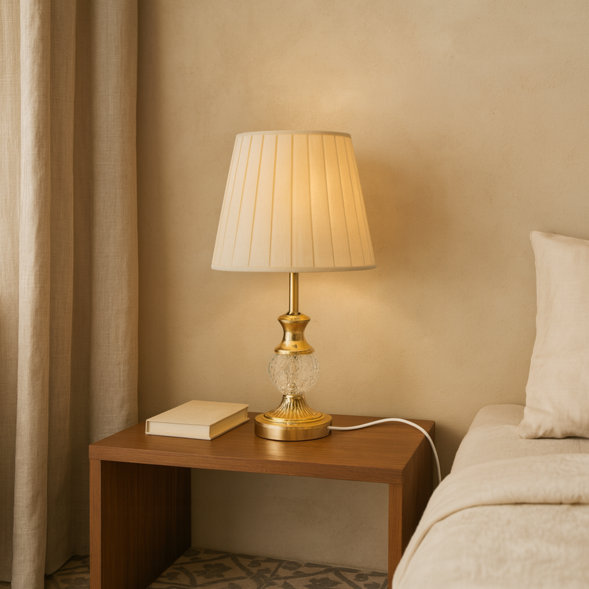 Veilleuse Style Antique Tunisie | Cristal & Laiton | Fiolla Home