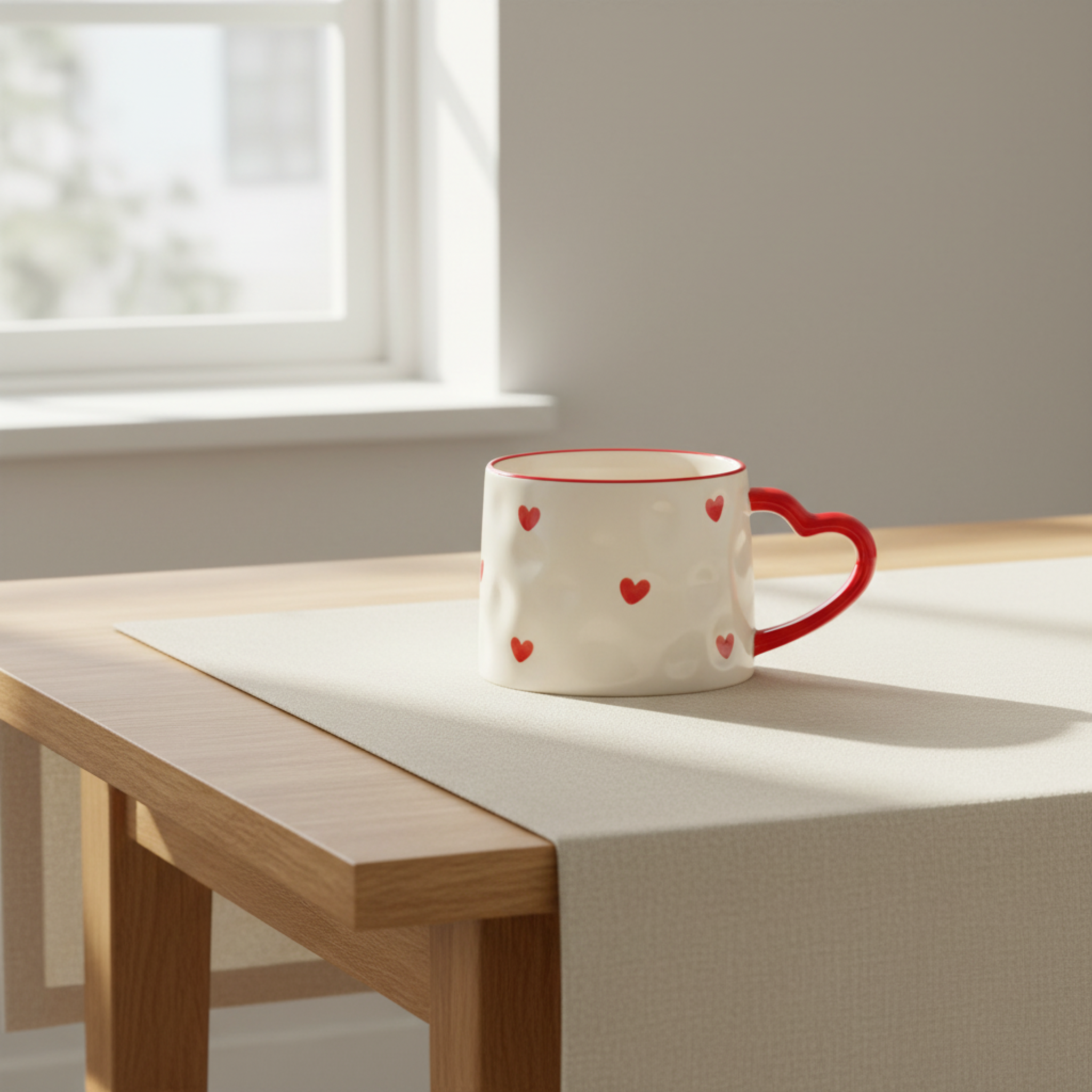 Mug Cœur en Céramique 400 ml – Fiolla Home Tunisie