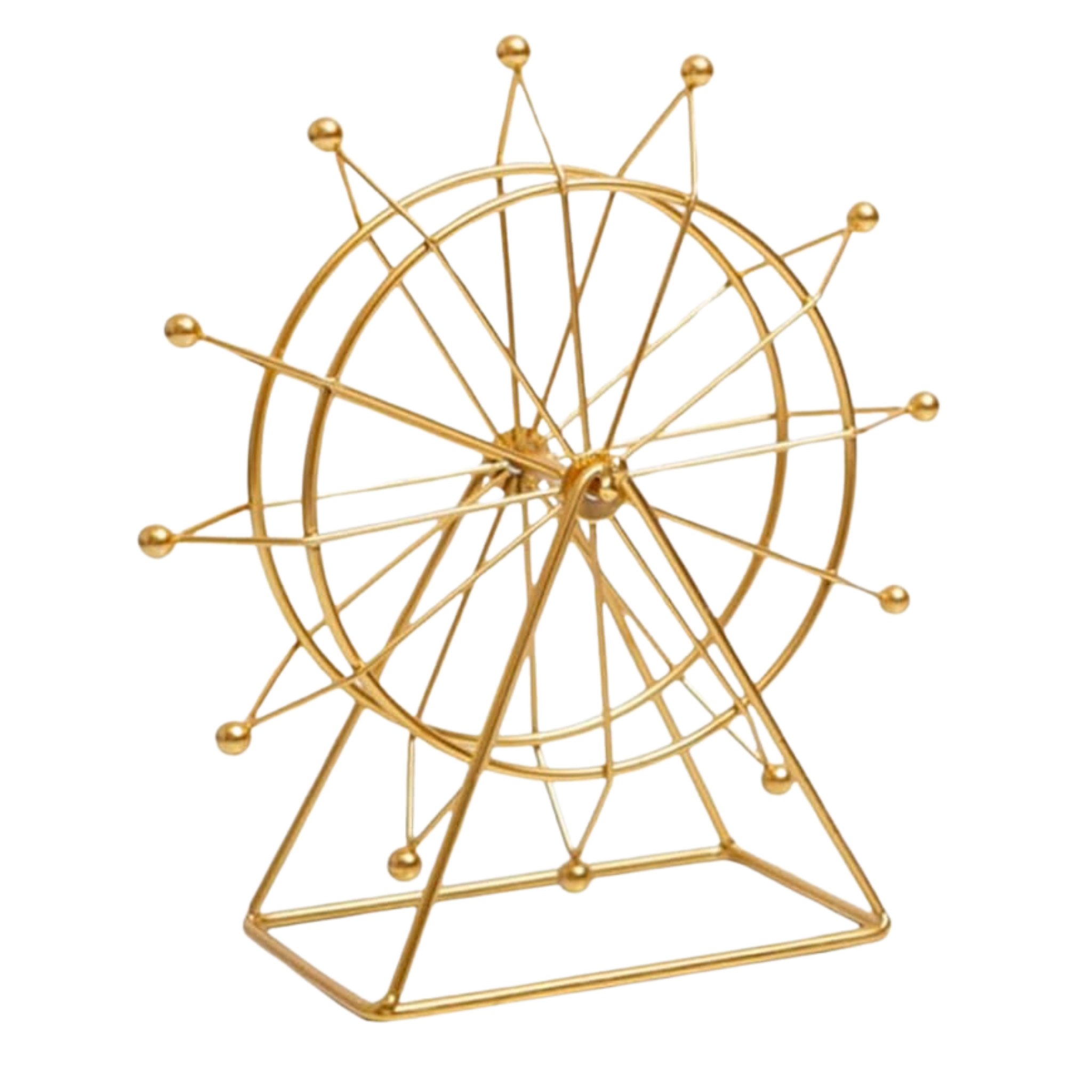 Roue Décorative Métal Doré | Design Élégant & Moderne | Fiolla Home