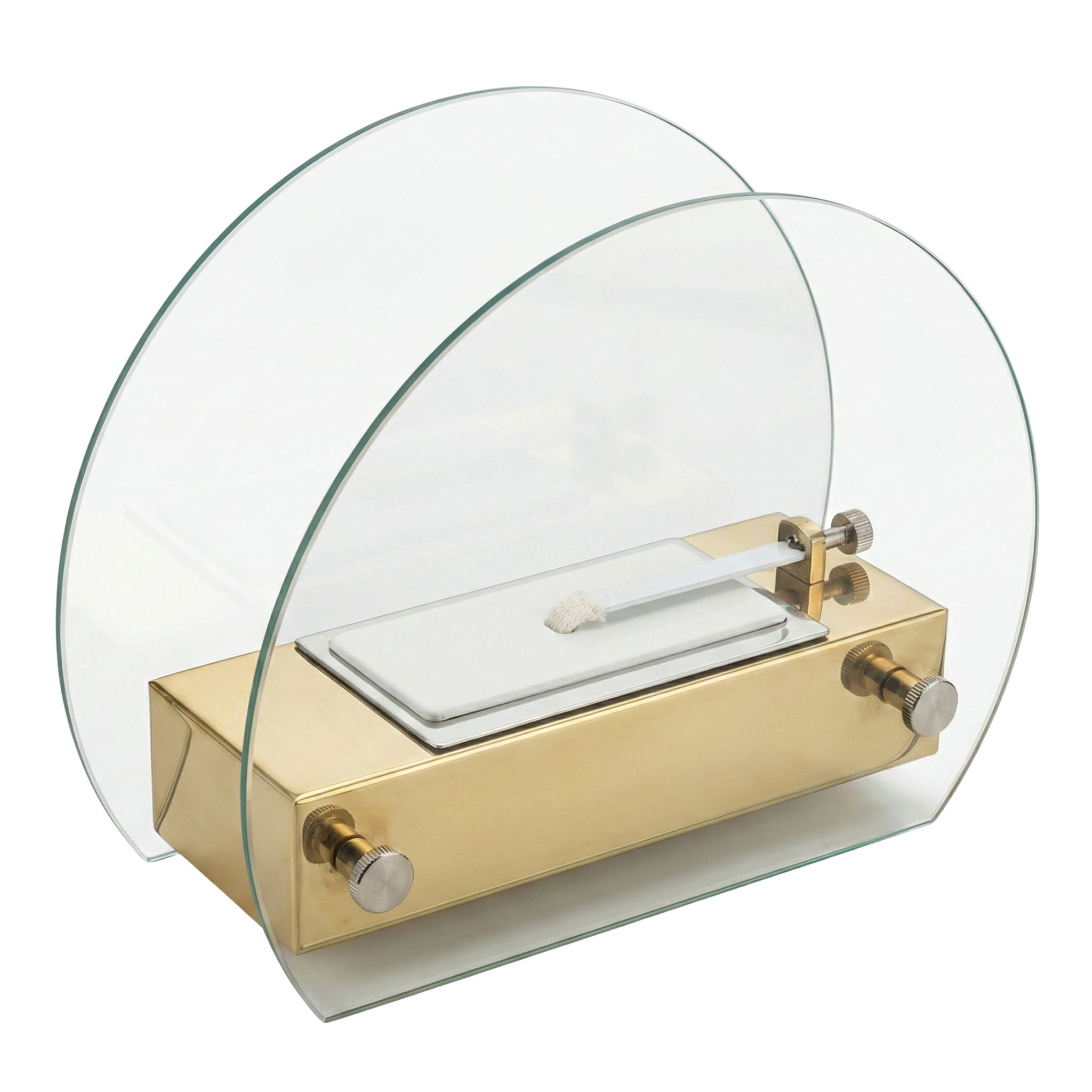 Cheminée de Table Dorée Design Luxe – Ambiance Cosy & Décorative