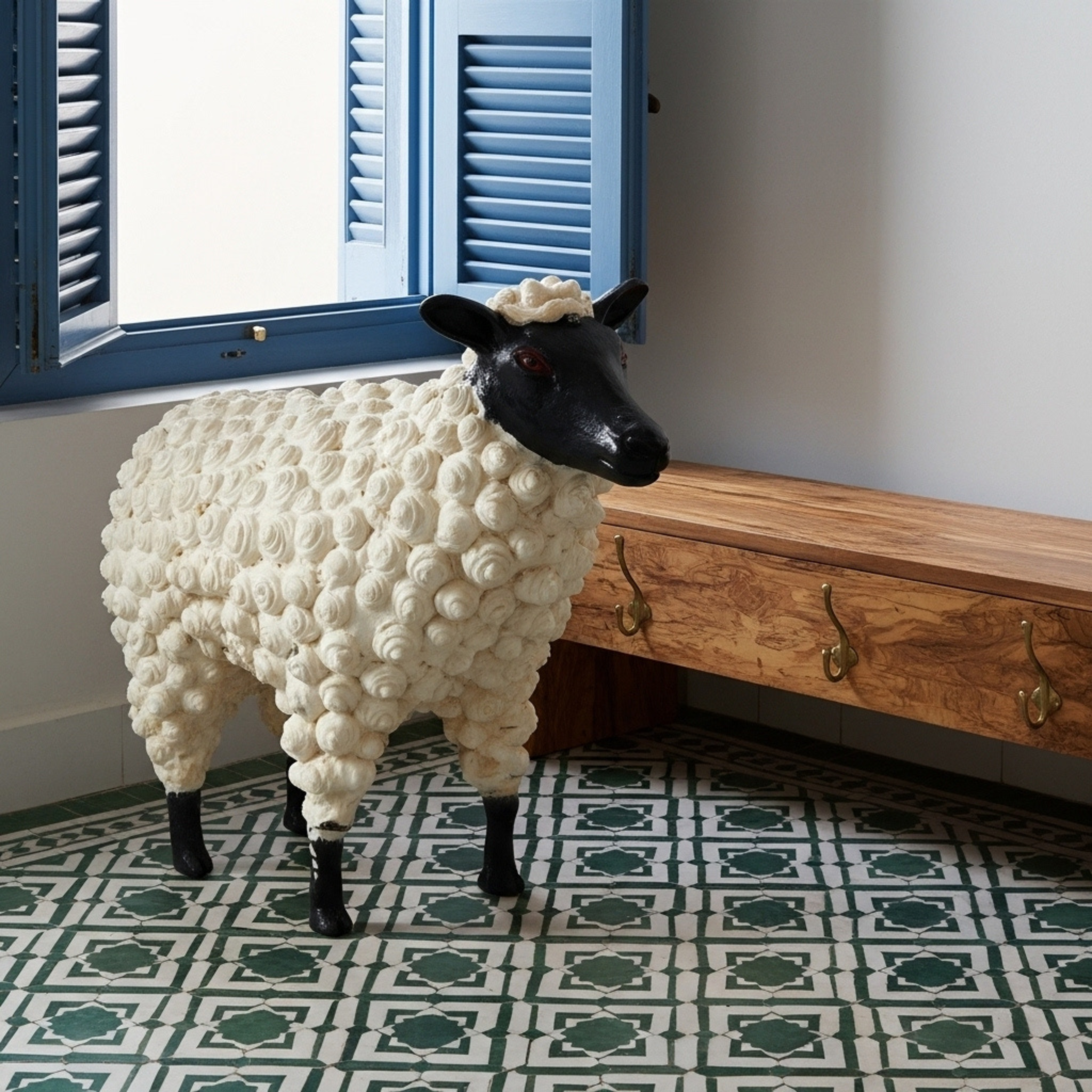 Mouton en Céramique 100% Fait Main – Pièce d’Art XL