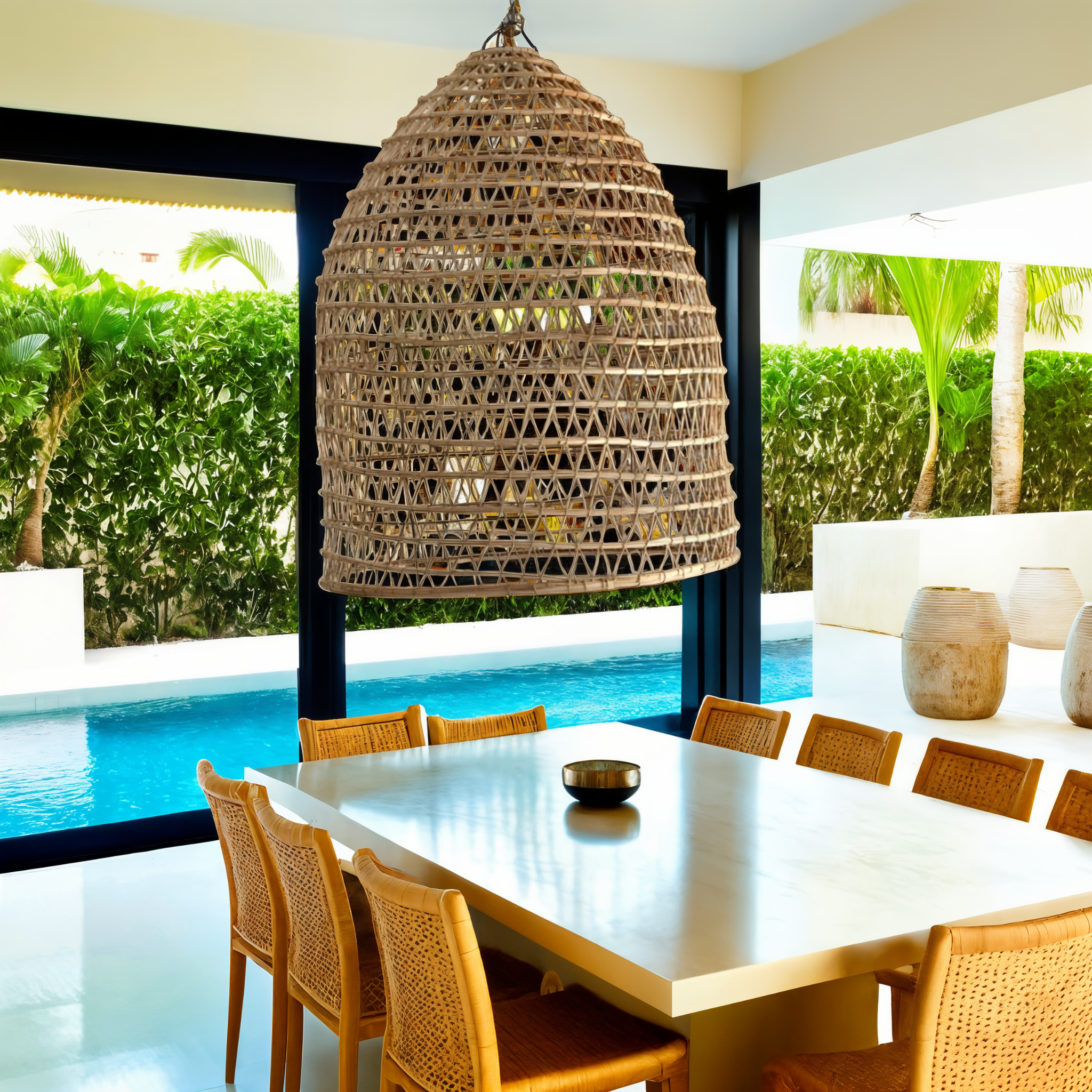 Suspension Drina | Luminaire Naturel Élégant | Fiolla Home