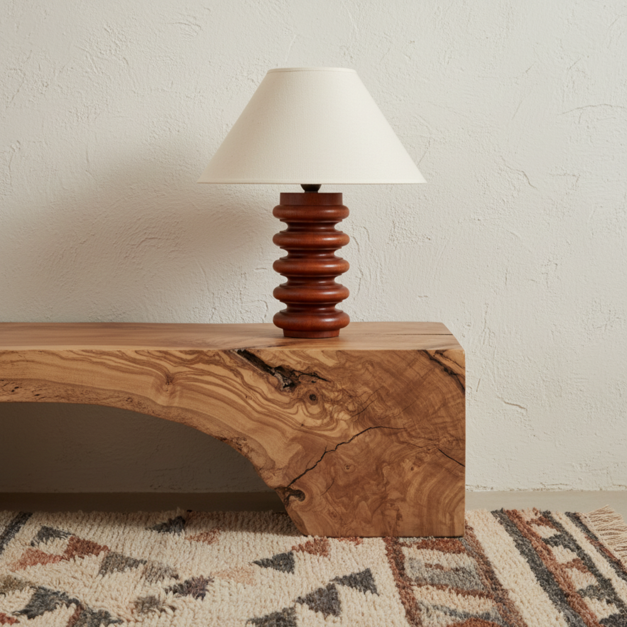 Luminaire Bohème "El Bey" | Lampe en Bois Artisanal | Tunisie