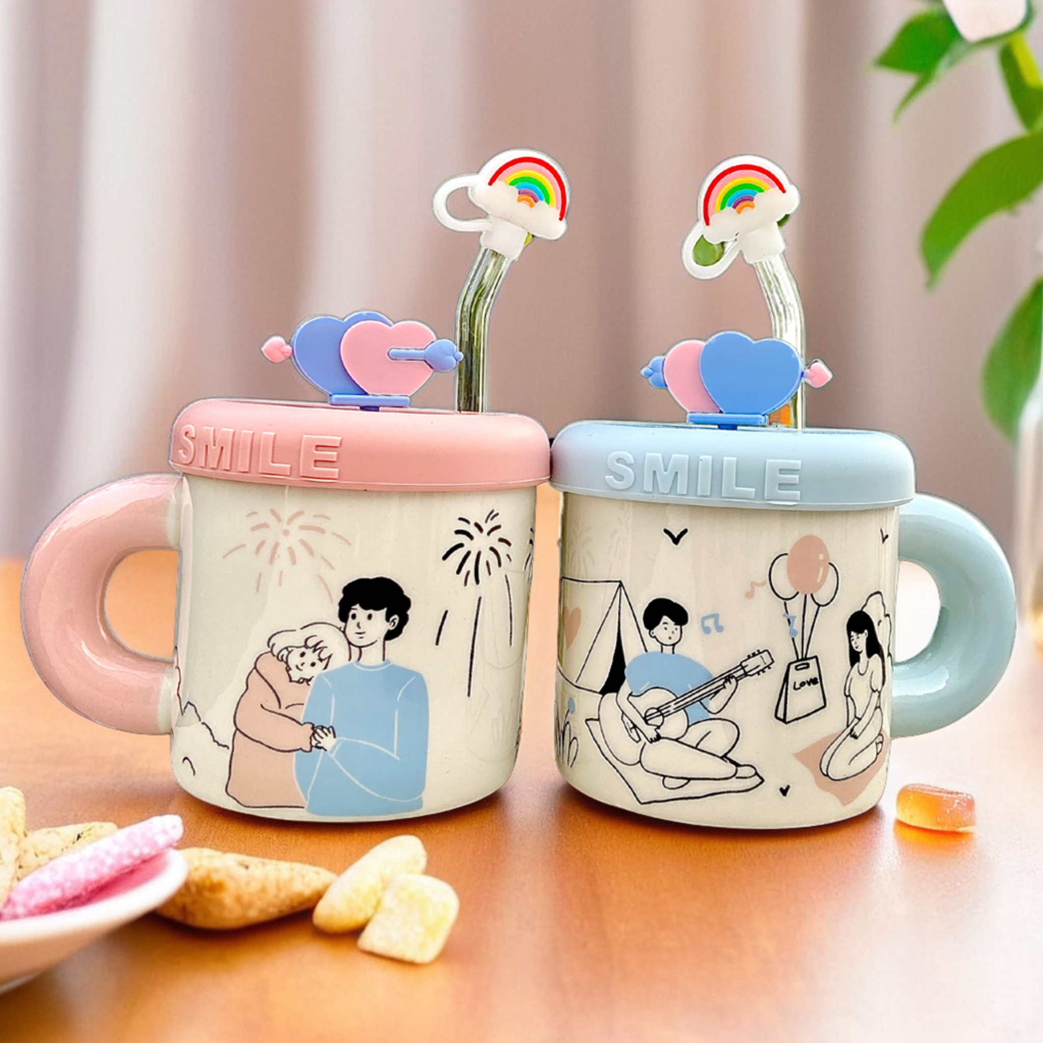 Set de Mugs Couple | Élégance et Tendresse | Fiolla Home