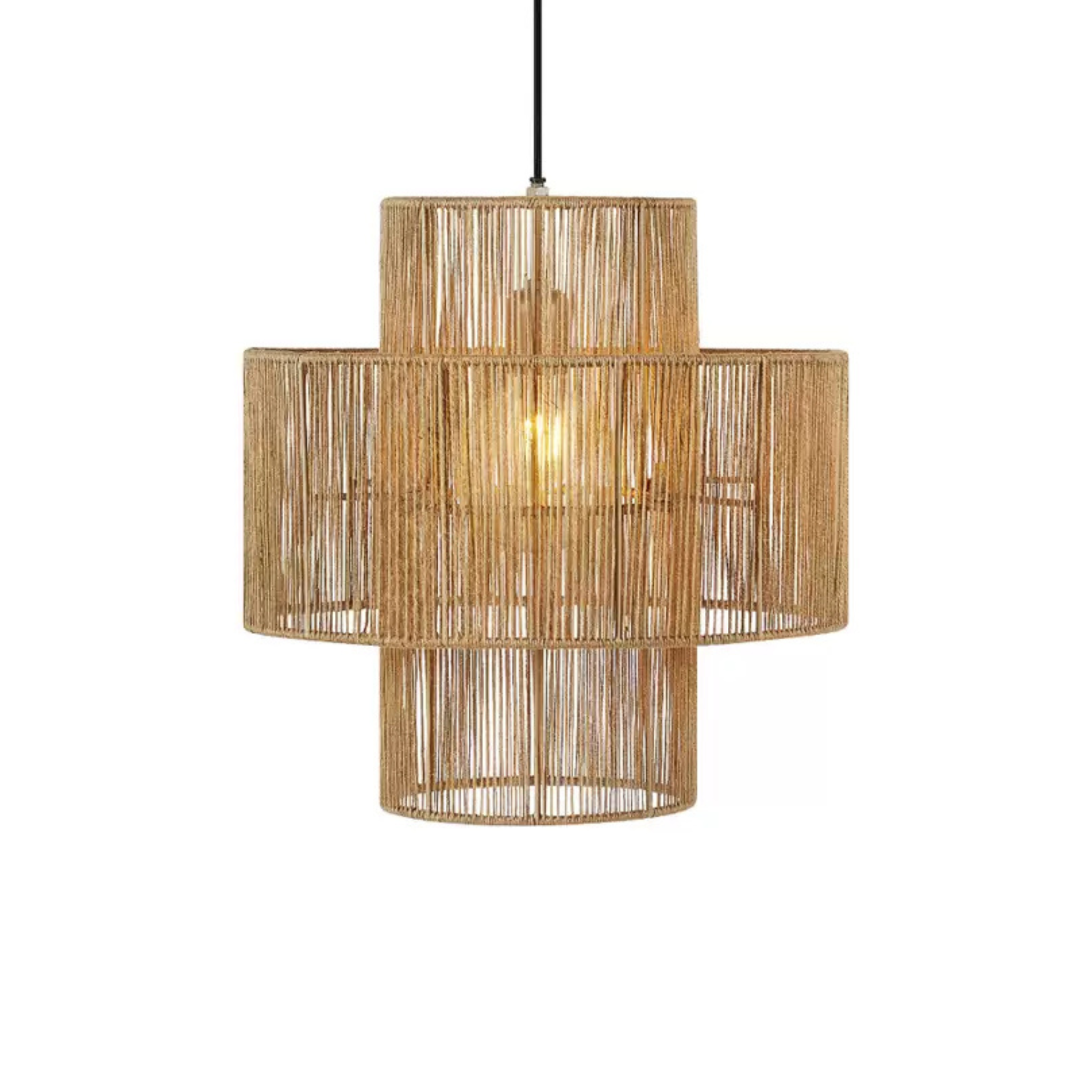 Suspension Vetra en Jute | Luminaire Bohème Chic | Fiolla Home