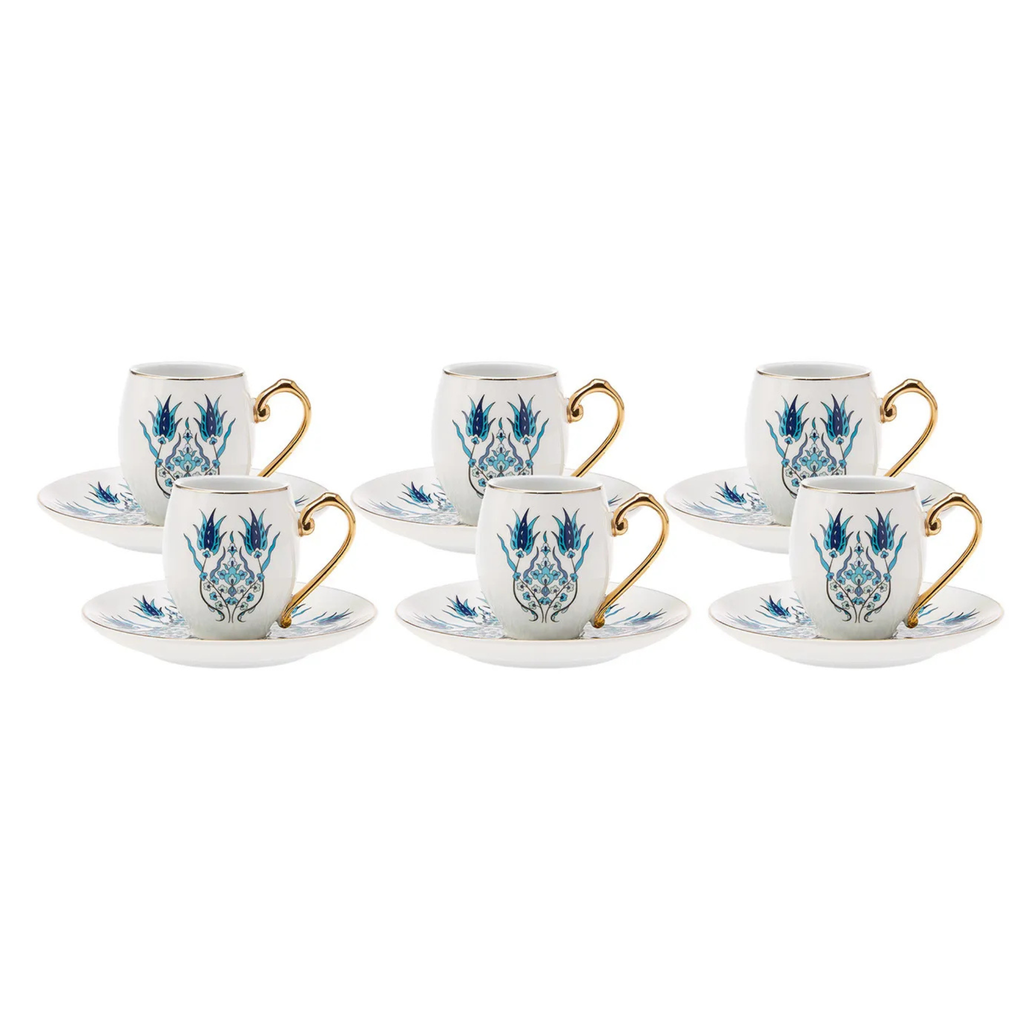 Service à Café Noir Ottoman | Élégance et Tradition | Fiolla Home