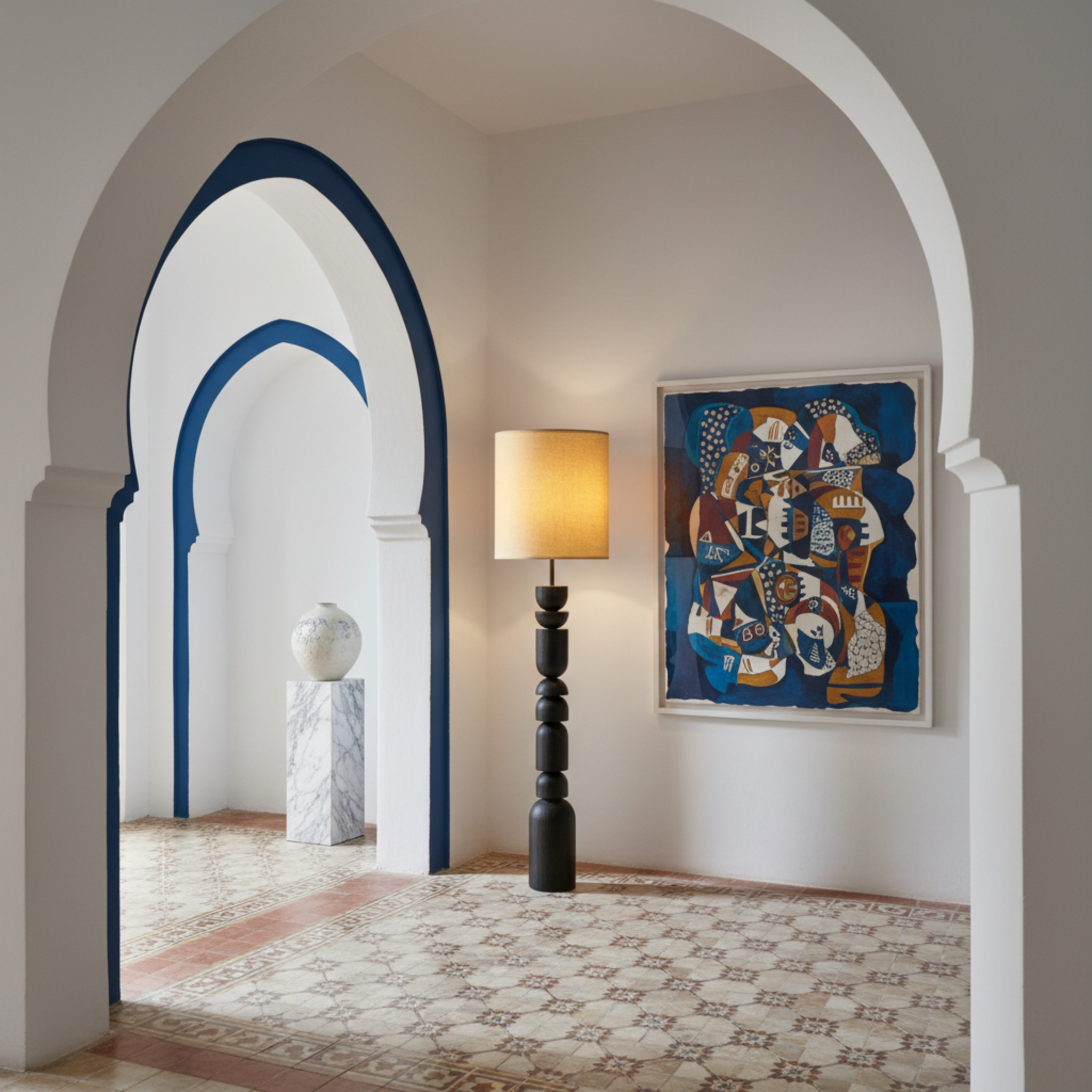 Lampadaire Sculptural Fait Main – Pièce Unique de Luxe Tunisie