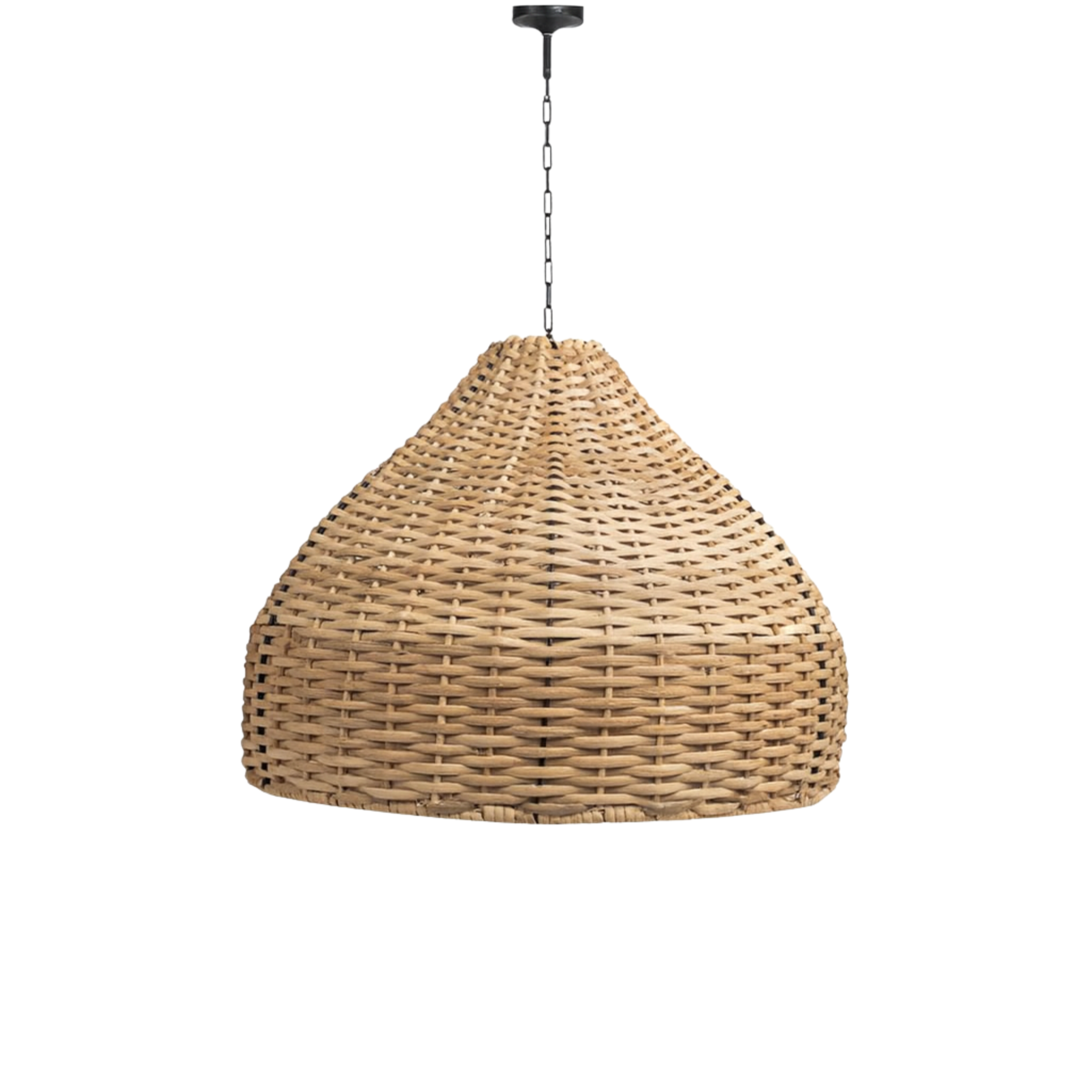 Suspension rotin sculptée | Éclairage doux & naturel | Fiolla Home