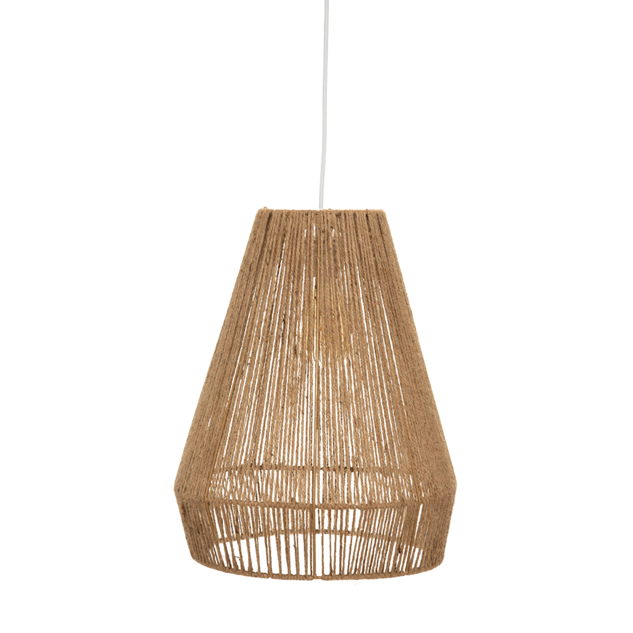Suspension en Jute Naturel Nayra | Éclairage Bohème Chic | Fiolla Home