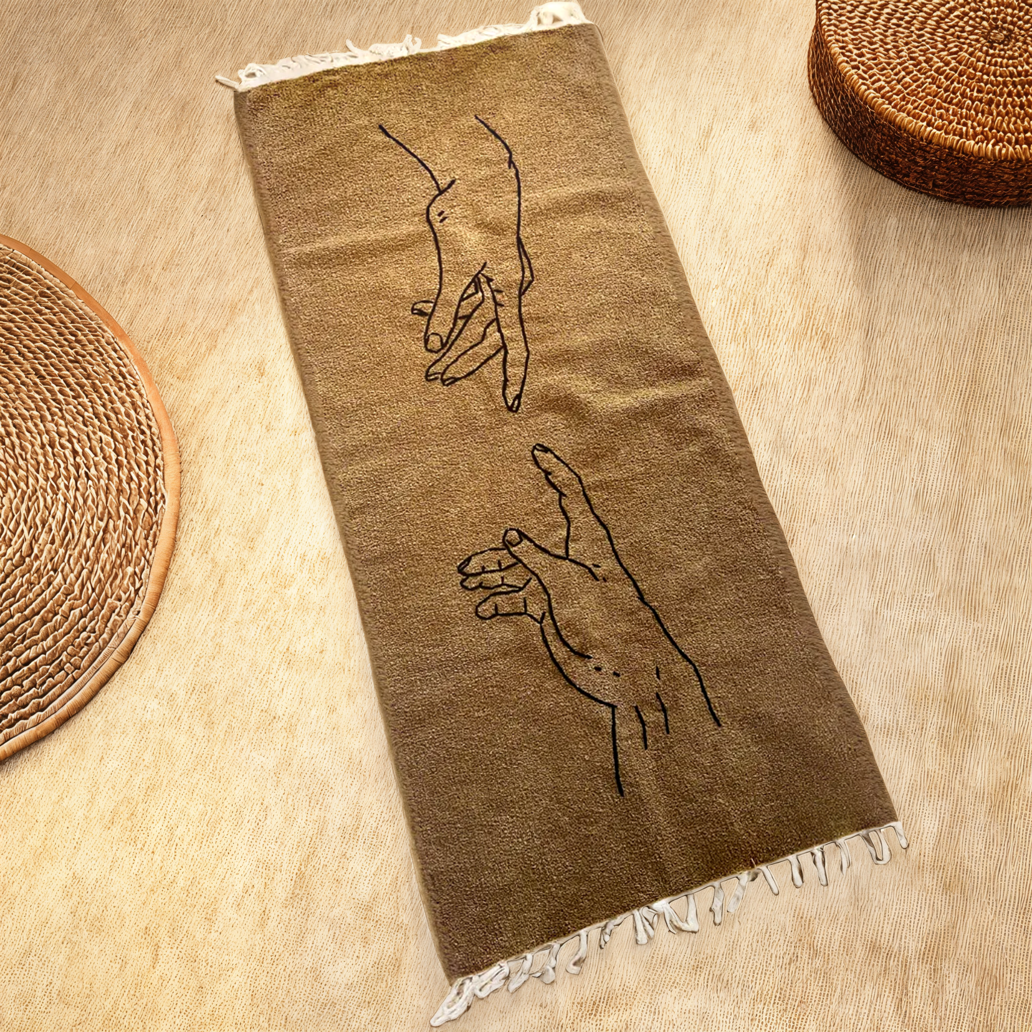 Descente de Lit en coton | Design Artistique | Fiolla Home