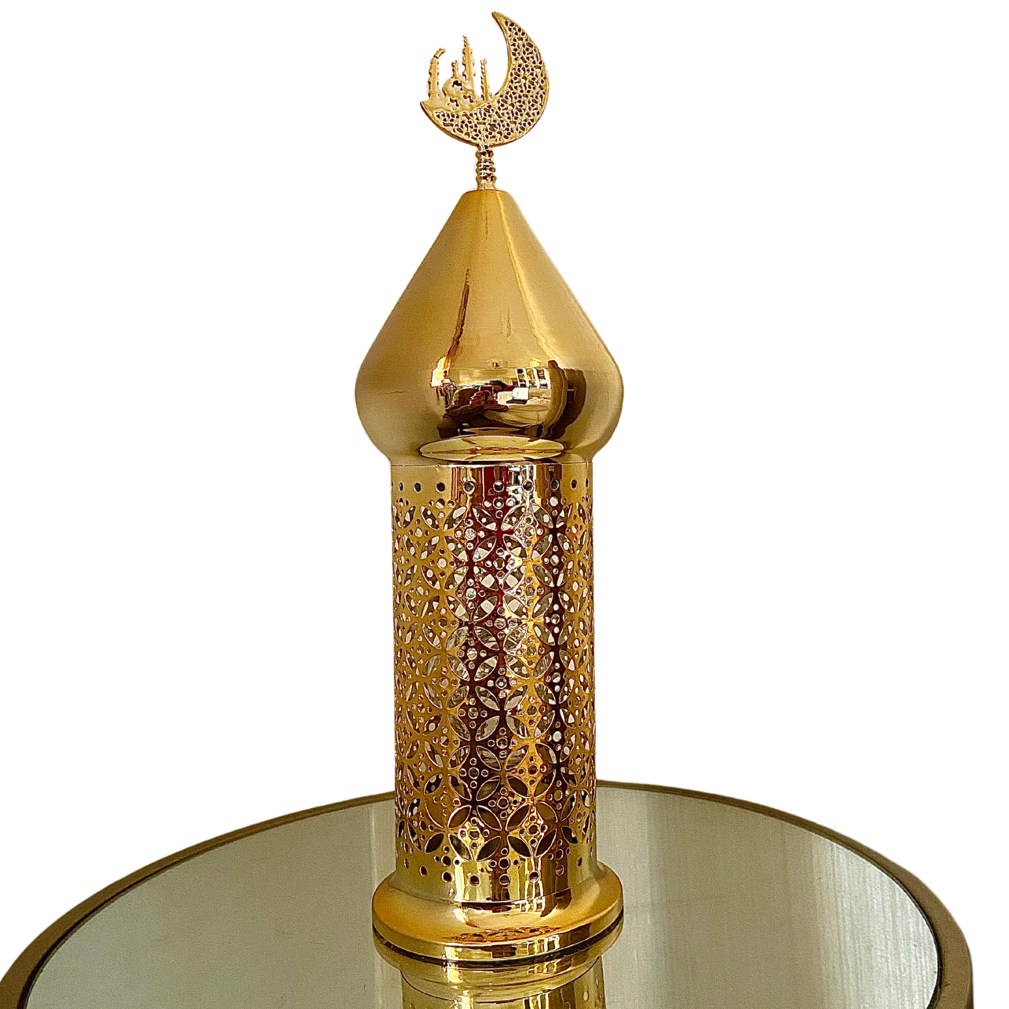 Lanterne Ramadan Dorée LED | Décoration Festive Islamique | Fiolla Home