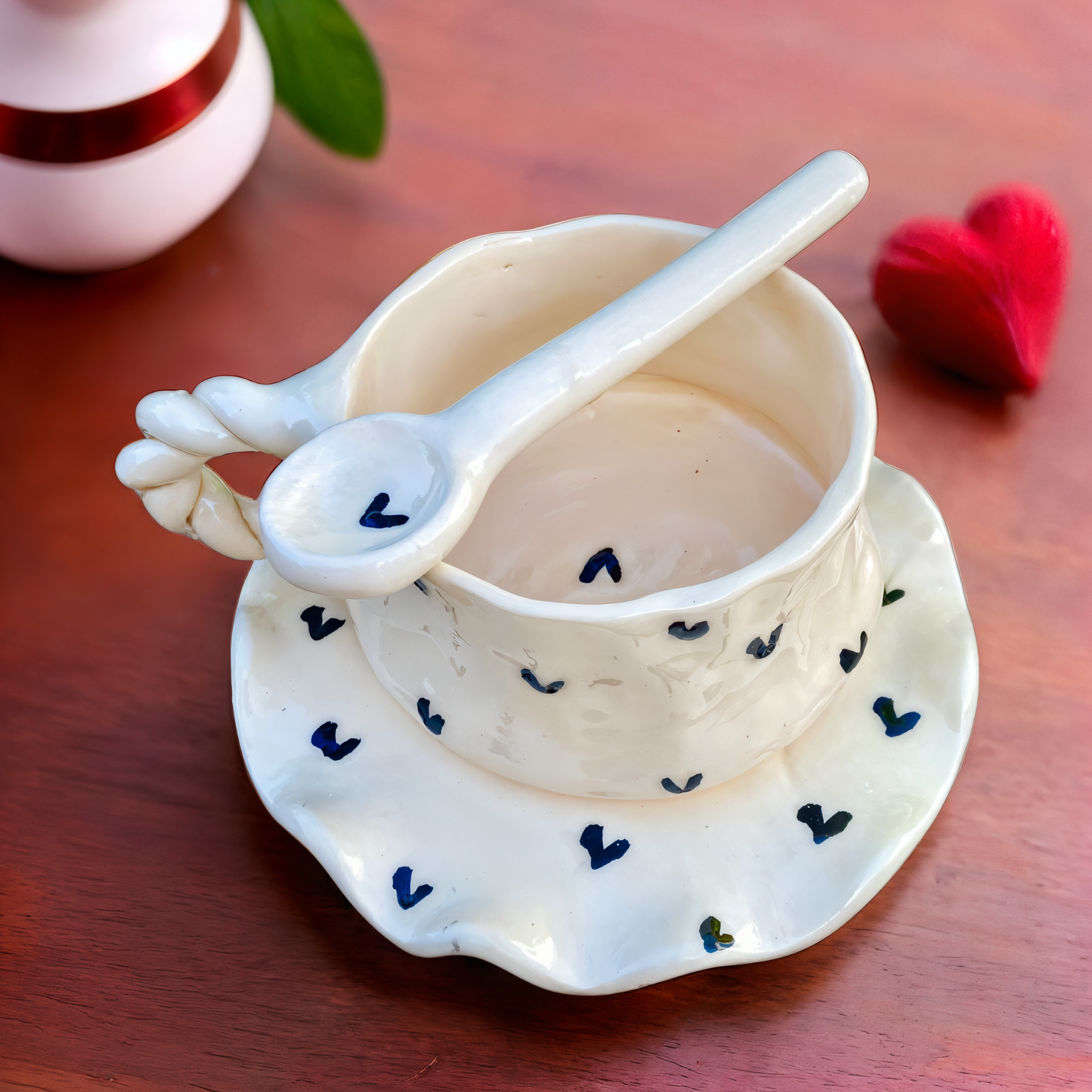 Mug Romantique en Céramique | Parfait pour Cadeaux | Fiolla Home