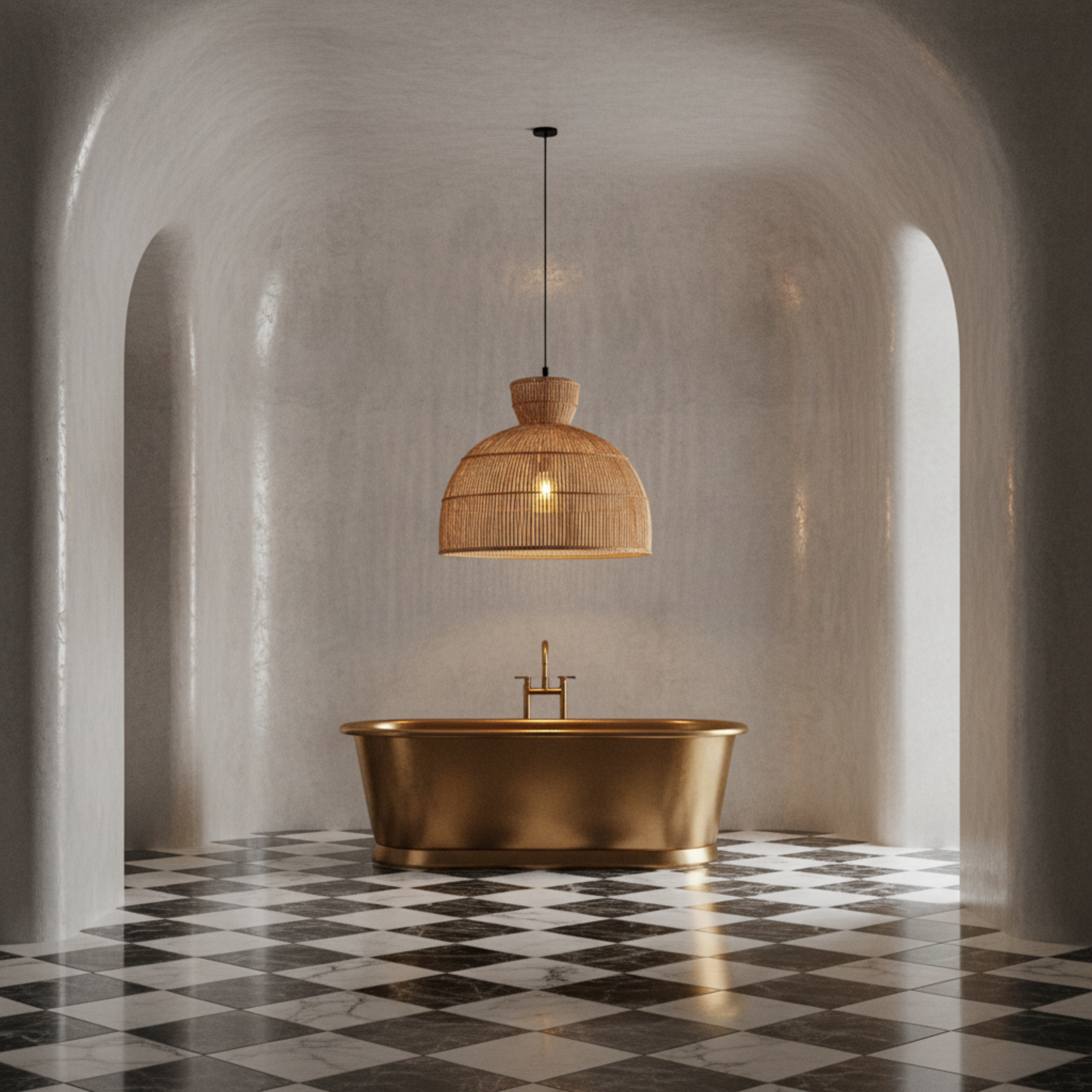 Lustre Artisanal Fibres de Palmier Tressé Fait Main | Fiolla Home