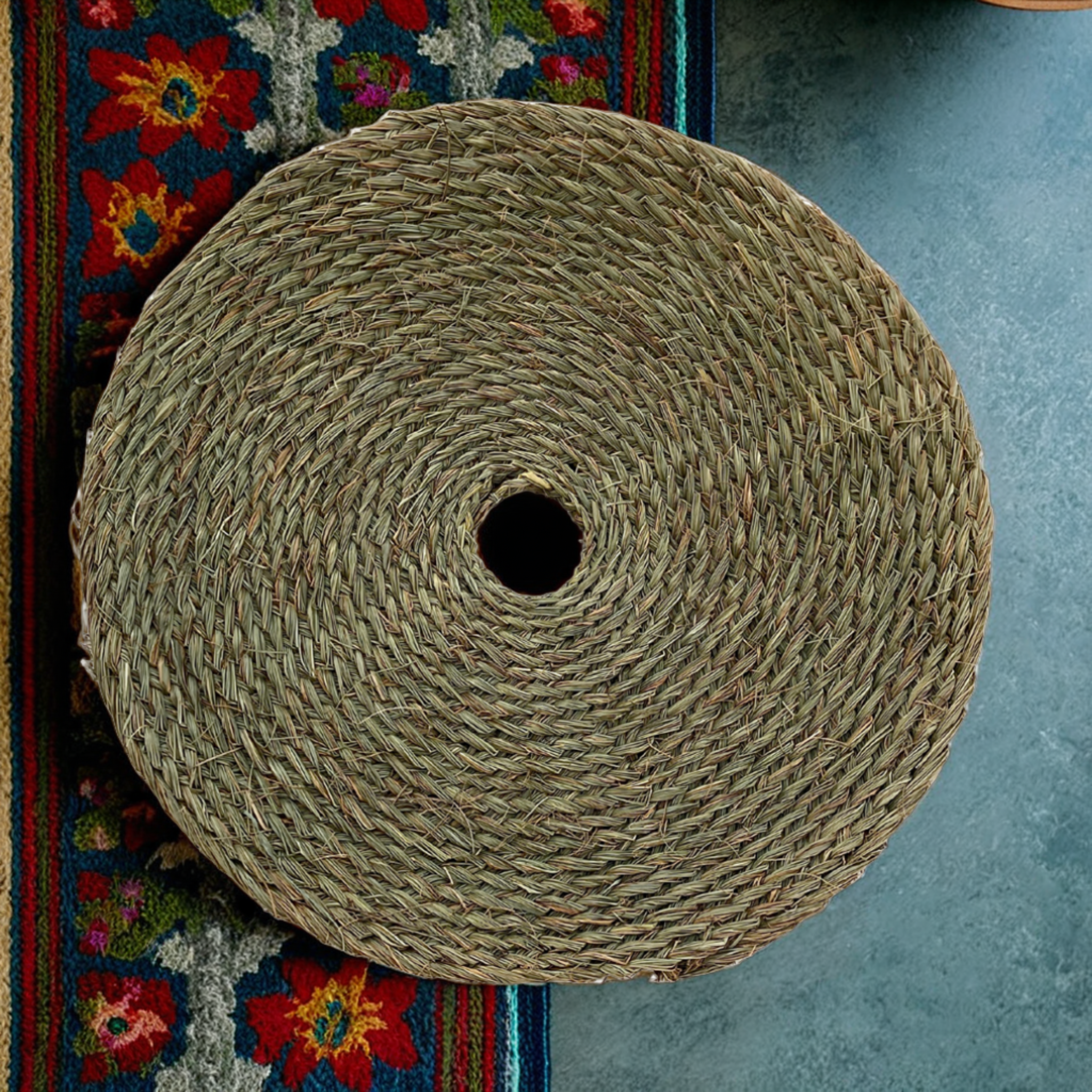 Tapis Rond Tissé Main | Élégance Naturelle | Fiolla Home