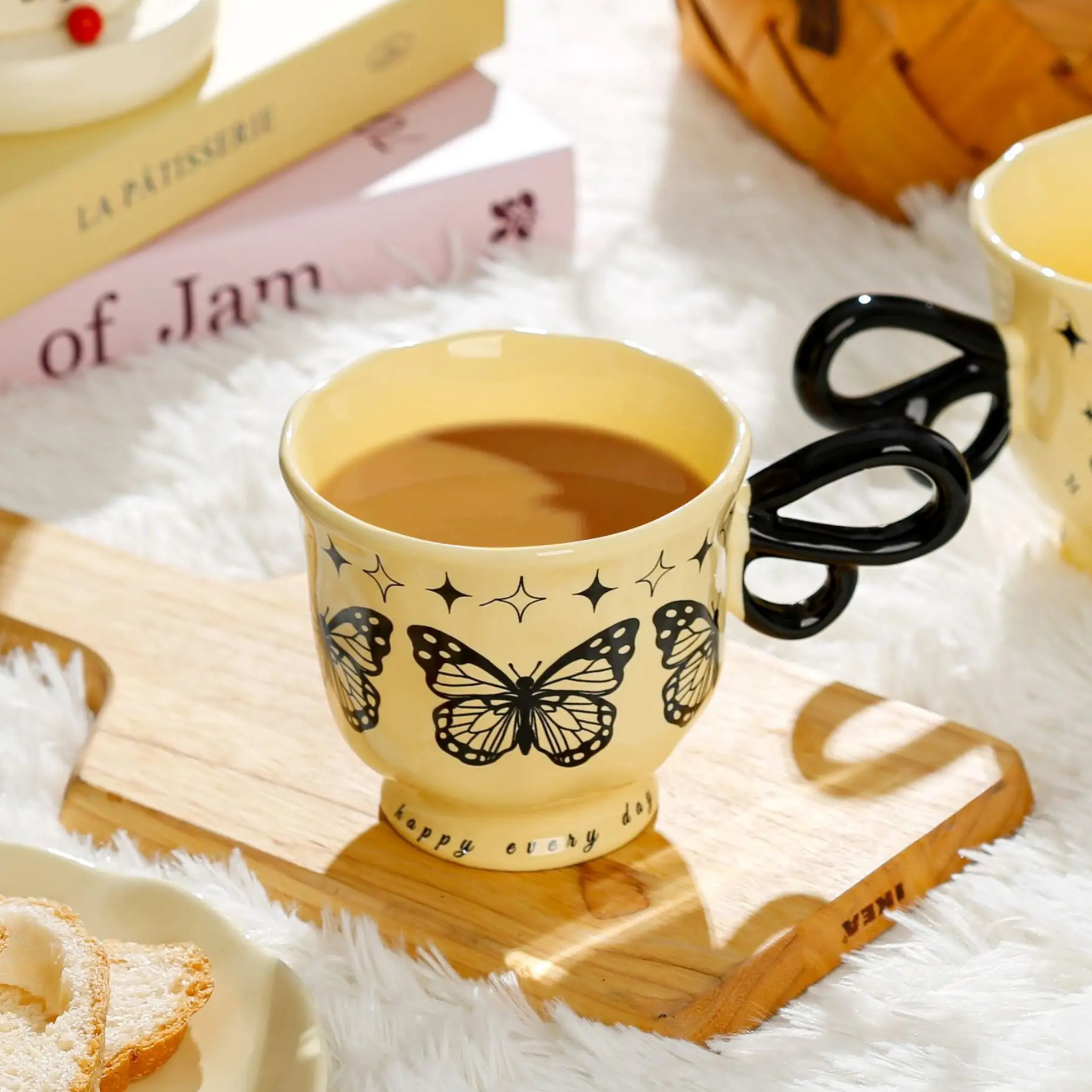 Mug Papillon Céramique | Style Graphique | Fiolla Home