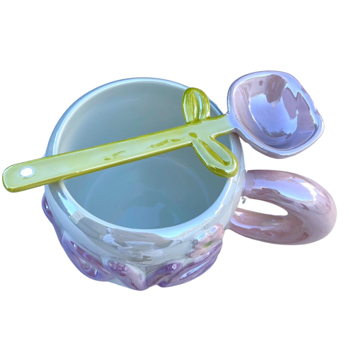Tasse Céramique Love | Design Changeant & Cuillère | Fiolla Home