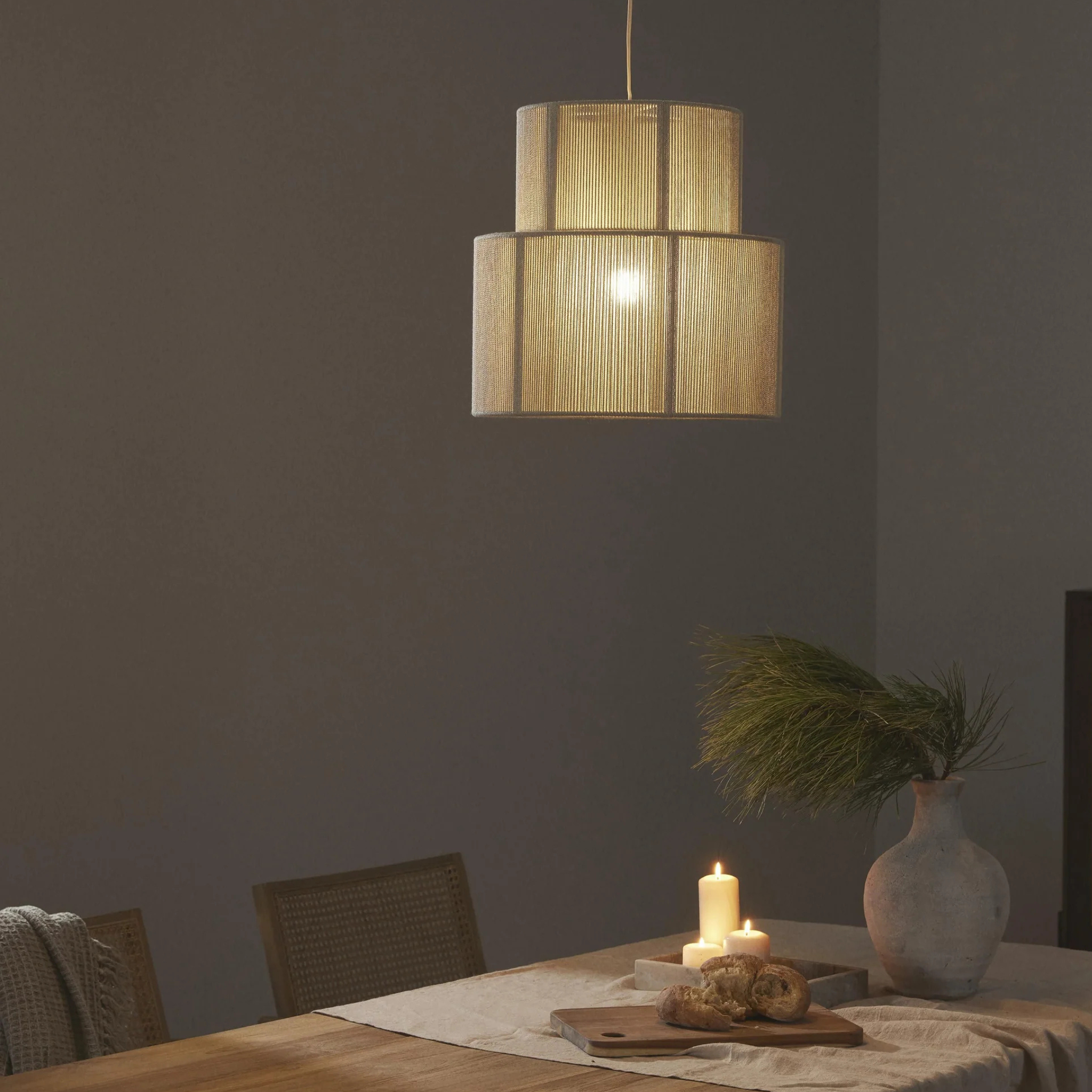 Suspension en Fil de Coton Solaris | Élégance Naturelle | Fiolla Home