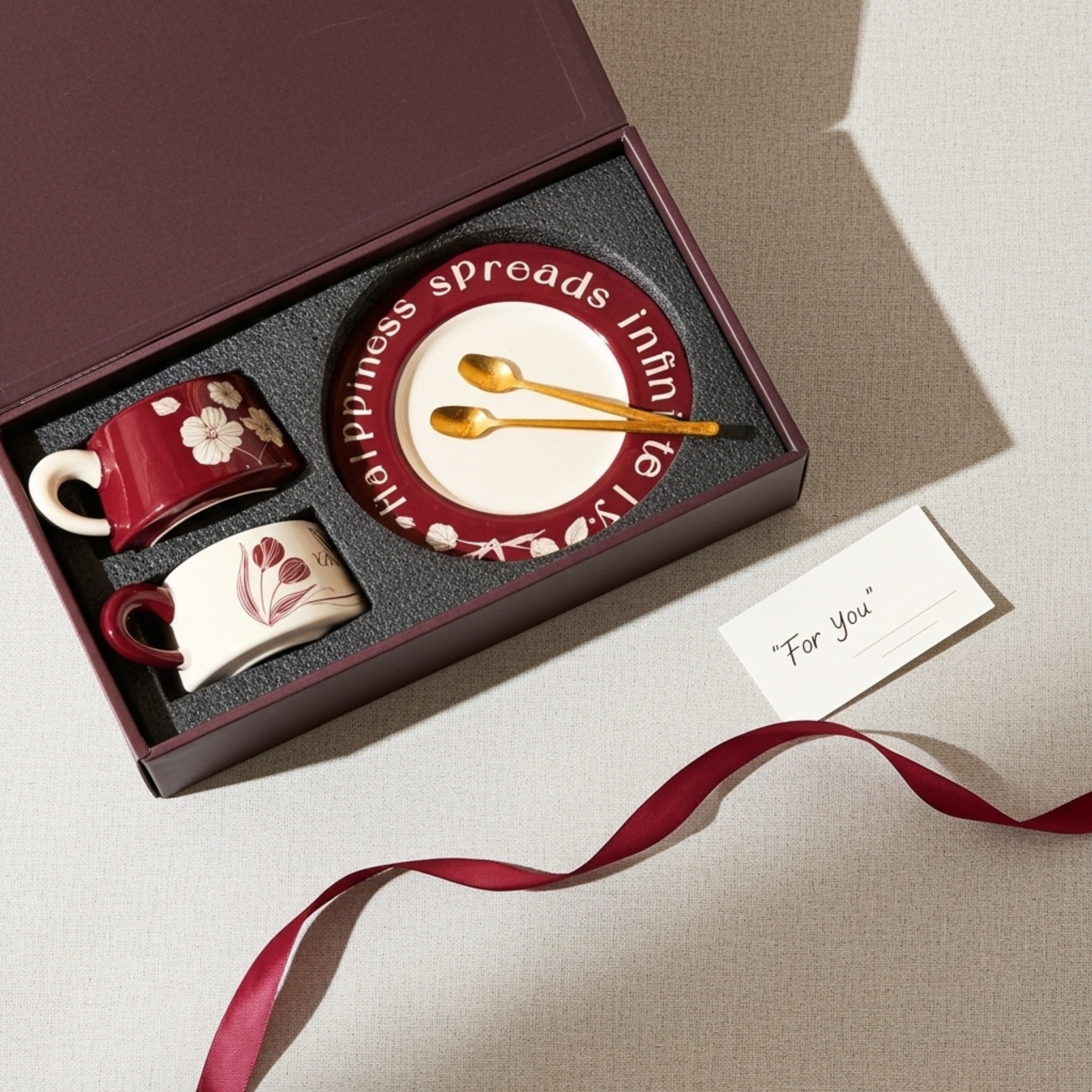 Coffret Cadeau Mugs Tunisie – Duo Céramique Premium