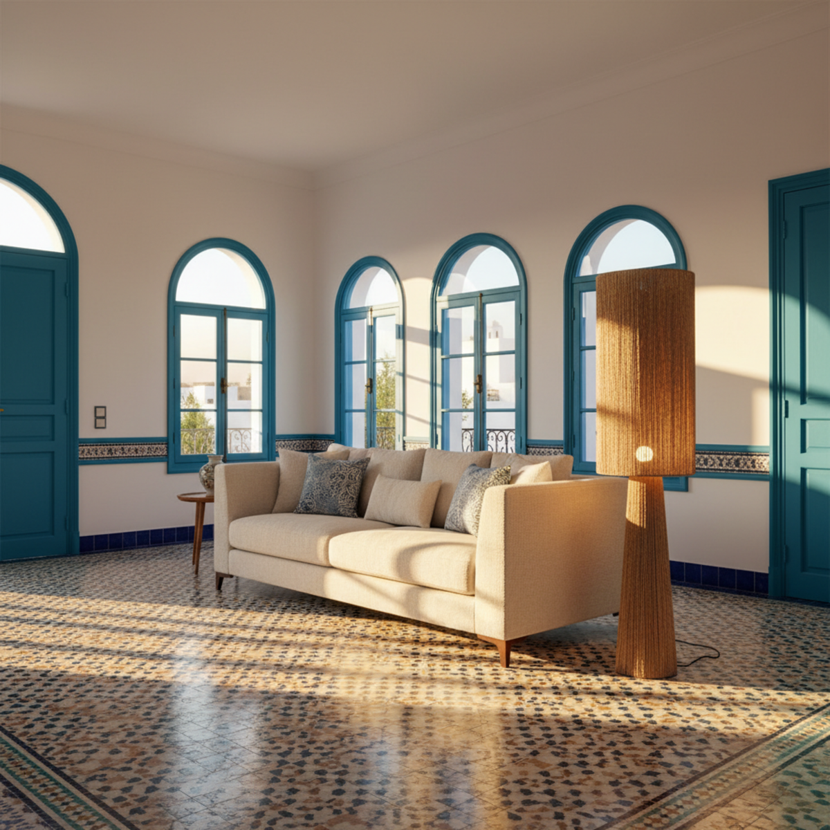 Lampadaire "OASIS" par Fiolla Home – Luminaire Artisanal Luxe Tunisie