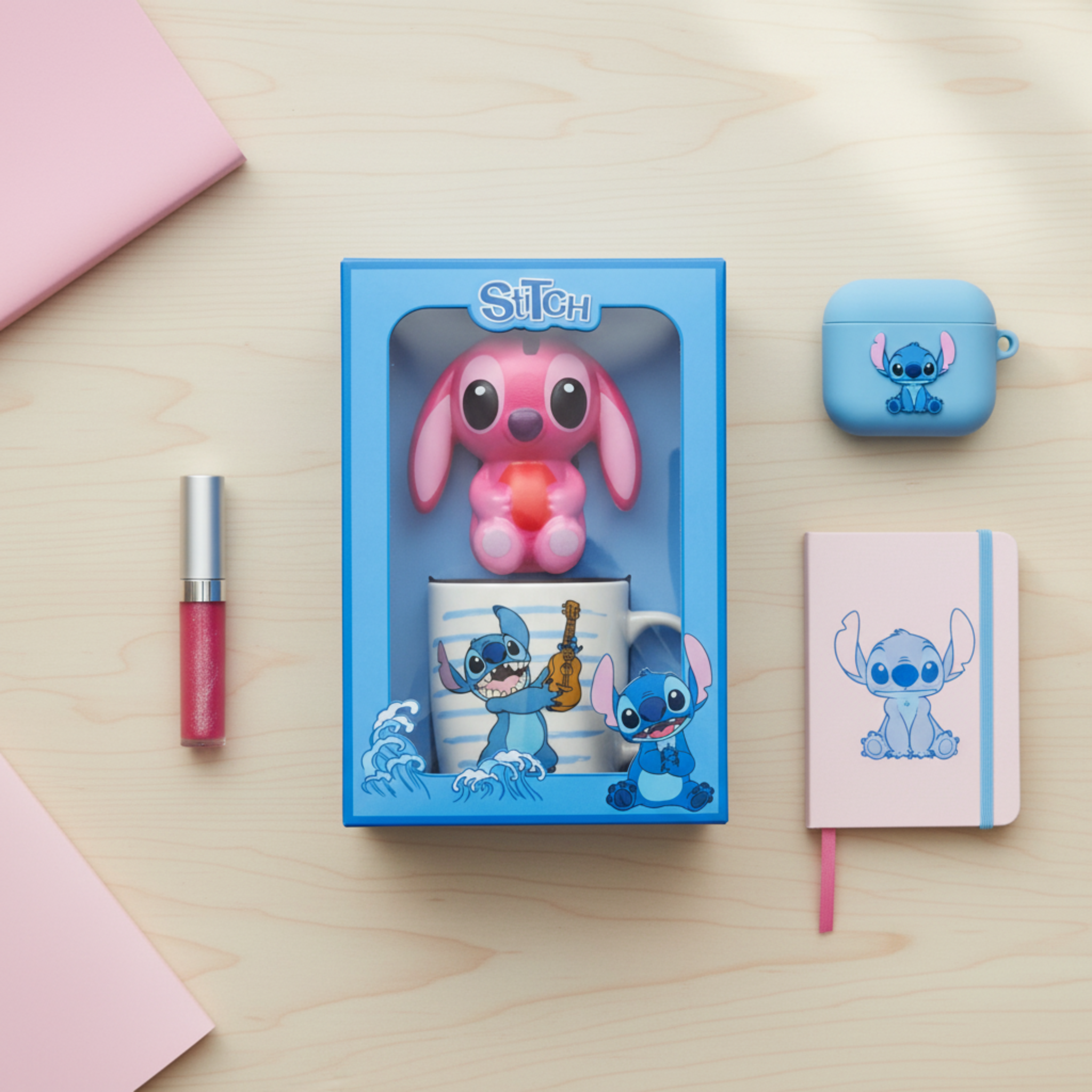 Coffret Mug Stitch + Squishy Angel Rose – Idée Cadeau Disney Tunisie