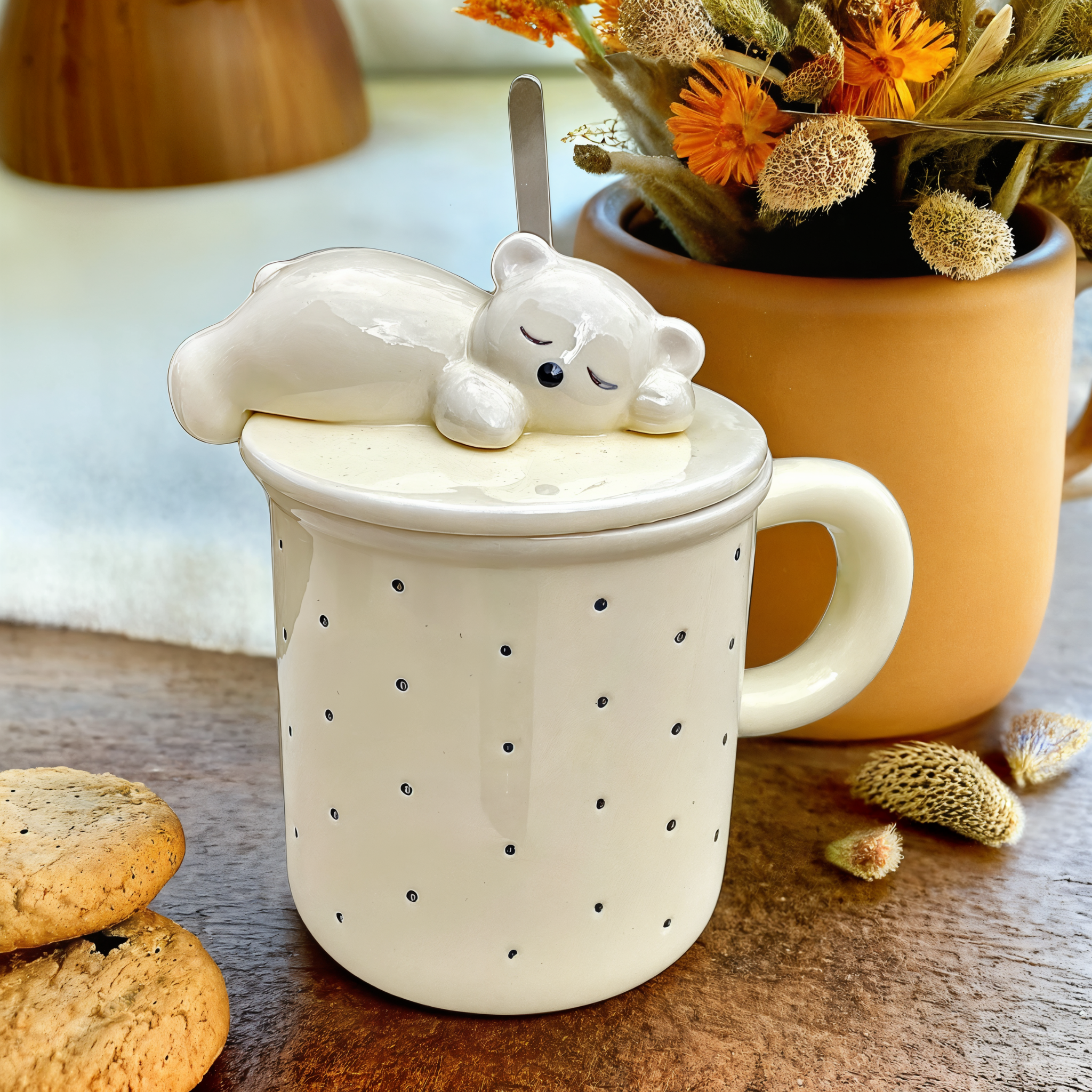 Mug Ours Endormi | Design Unique et Relaxant | Fiolla Home