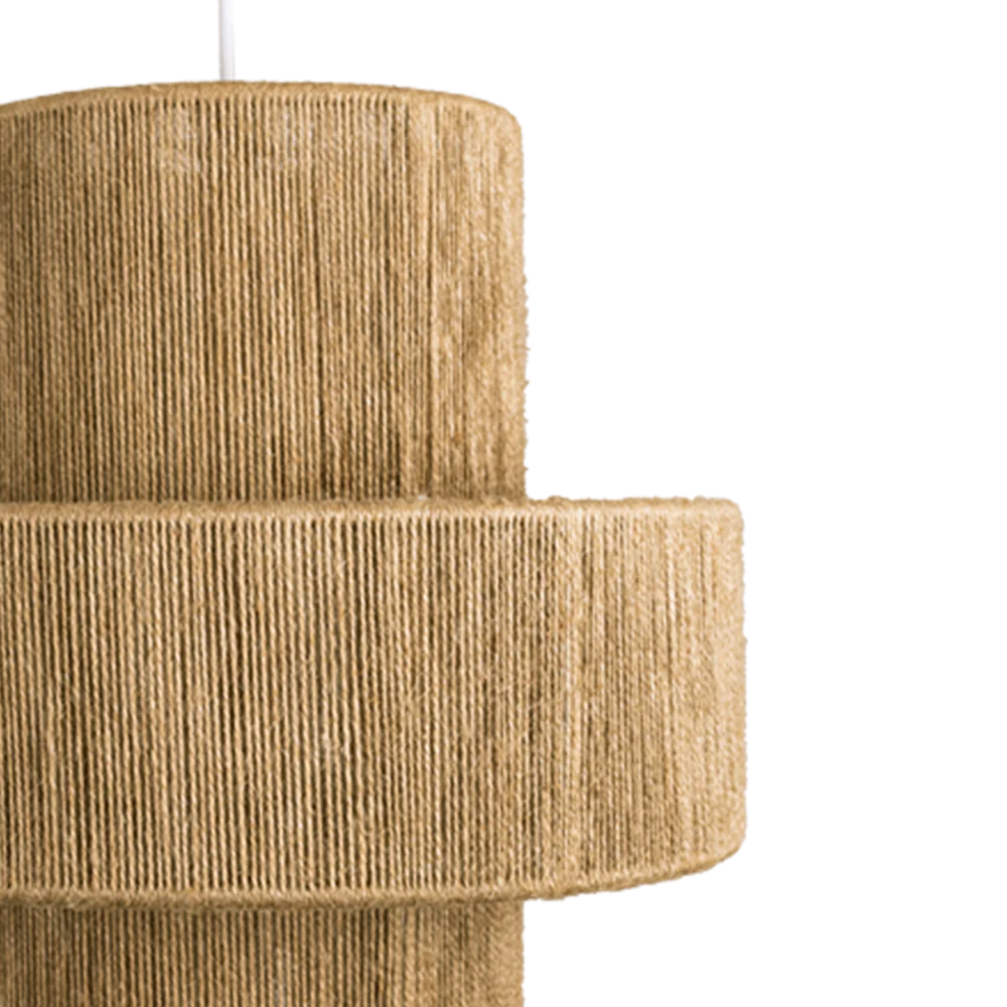 Suspension Jute Naturelle Luminia | Luminaire Bohème Élégant | Fiolla Home