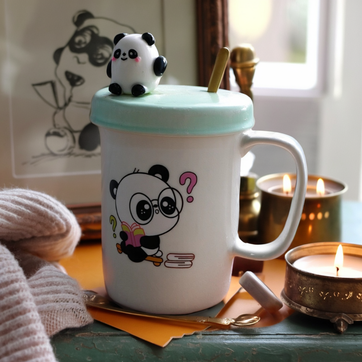 Mug Panda Céramique | Design Kawaii & Figurine 3D | Fiolla Home