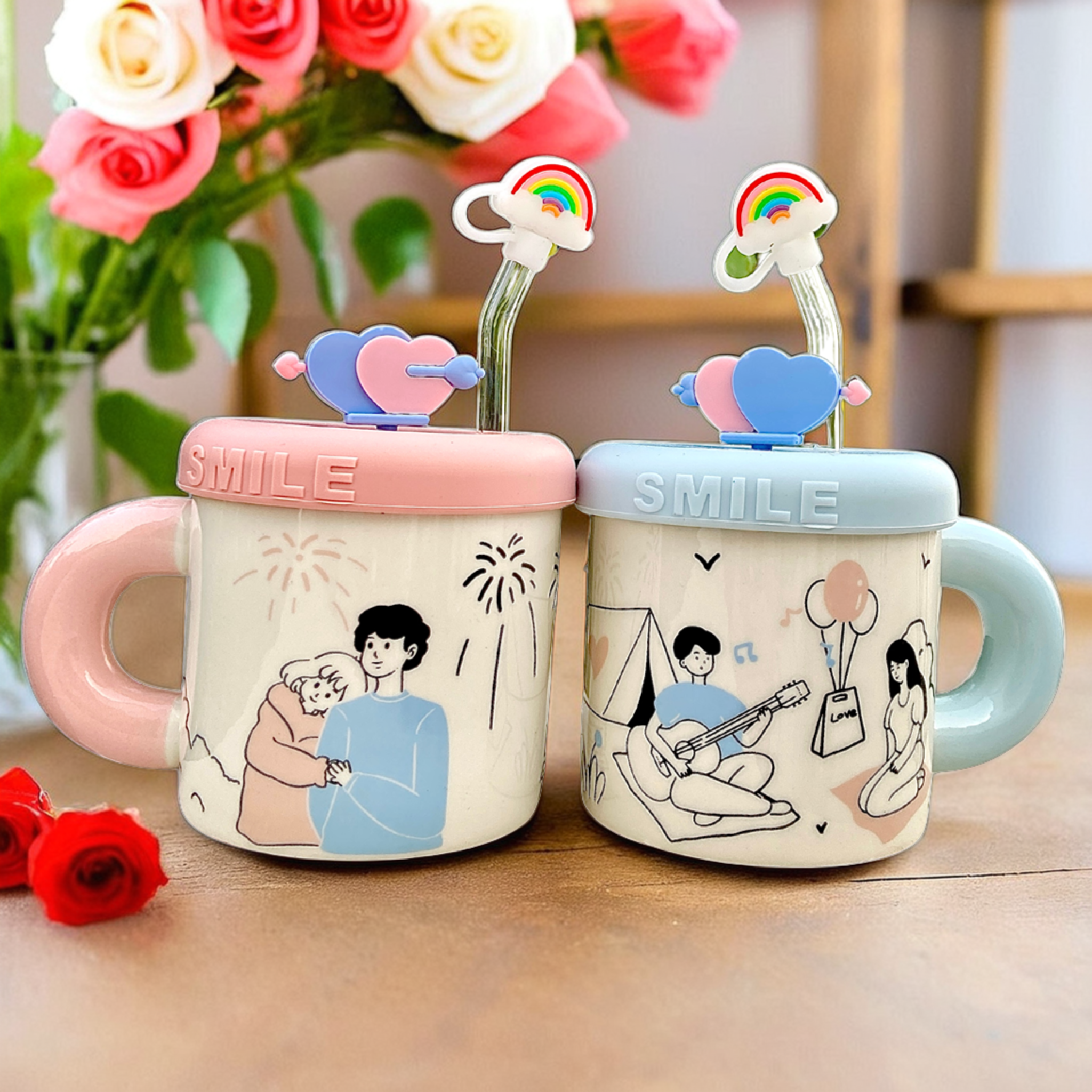 Set de Mugs Couple | Élégance et Tendresse | Fiolla Home