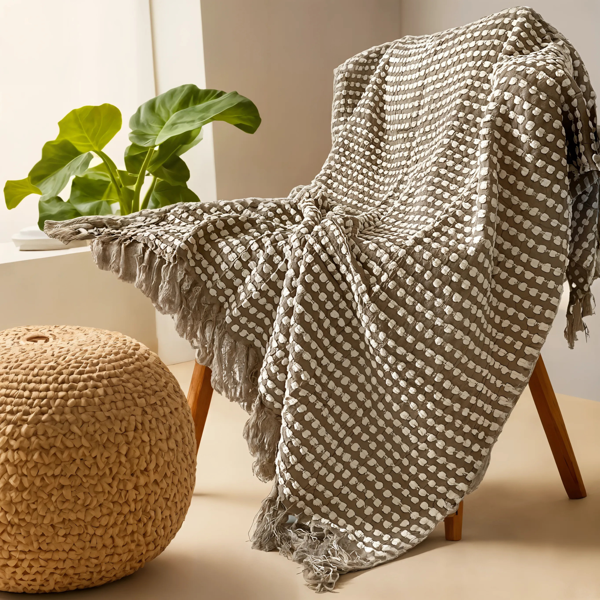 Plaid en Coton | Élégance et Chaleur | Fiolla Home