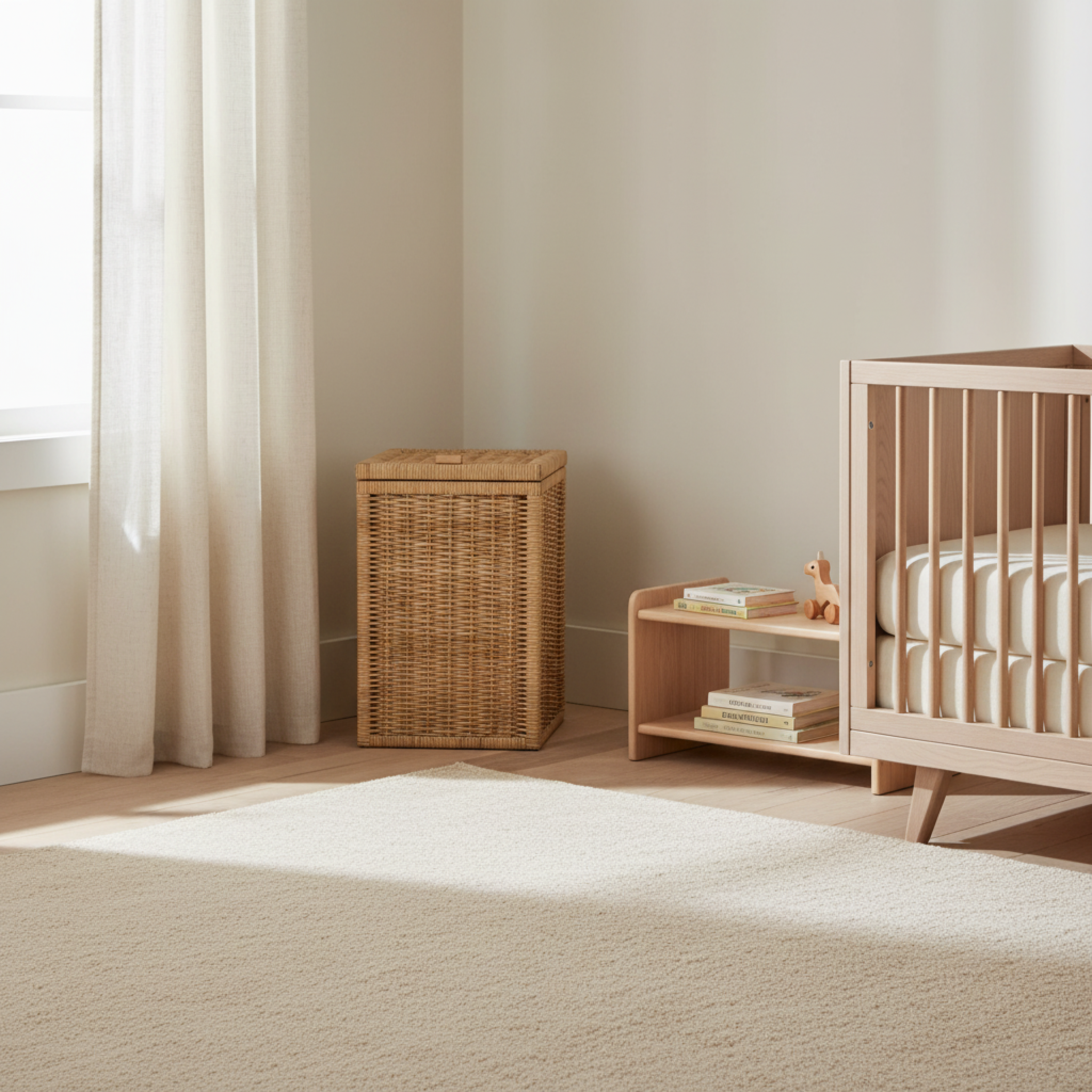 Panier à Linge en Rotin Tissé avec Couvercle – Rangement Chic & Naturel