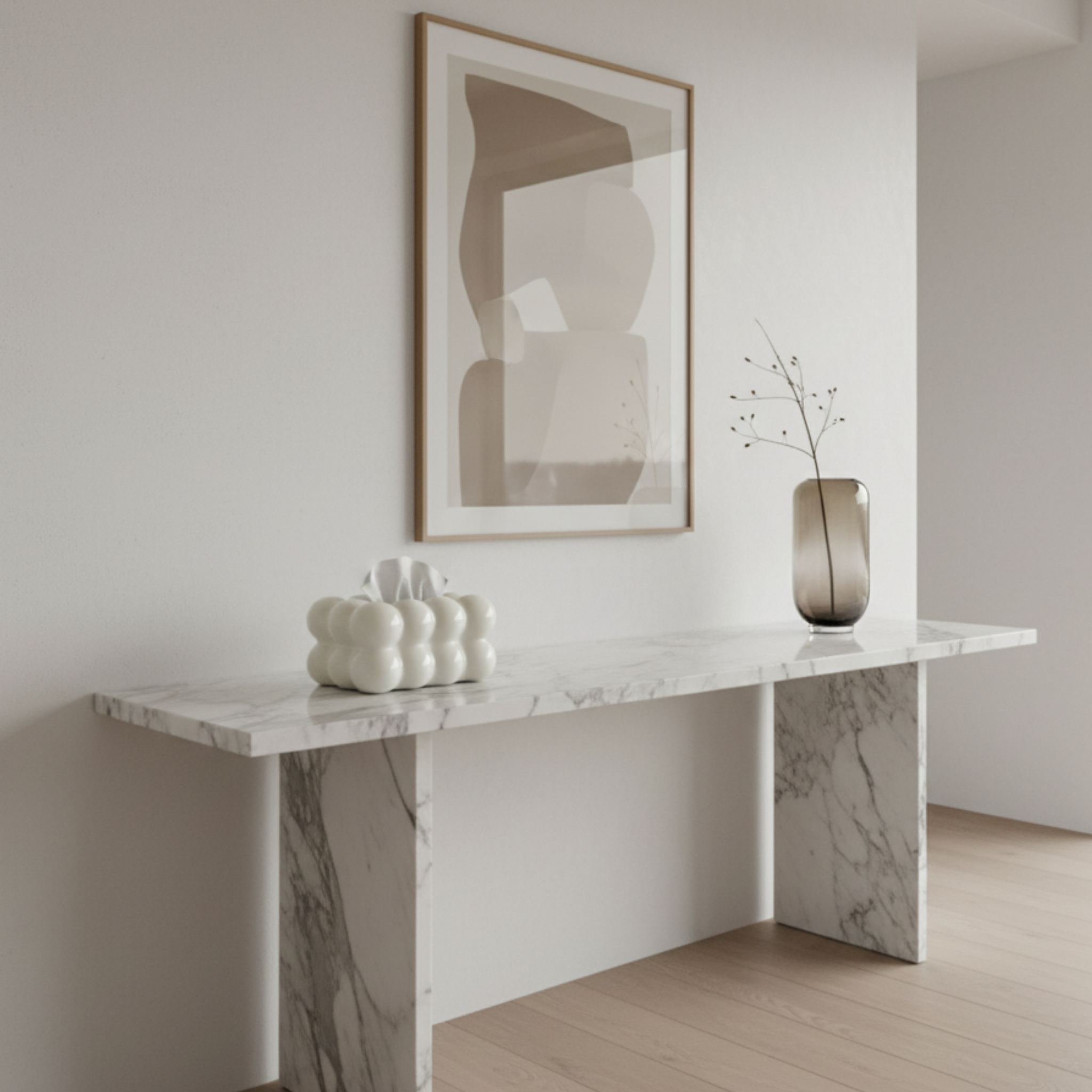 Porte-papiers Bulles | Finition Blanche Éclatante | Fiolla Home