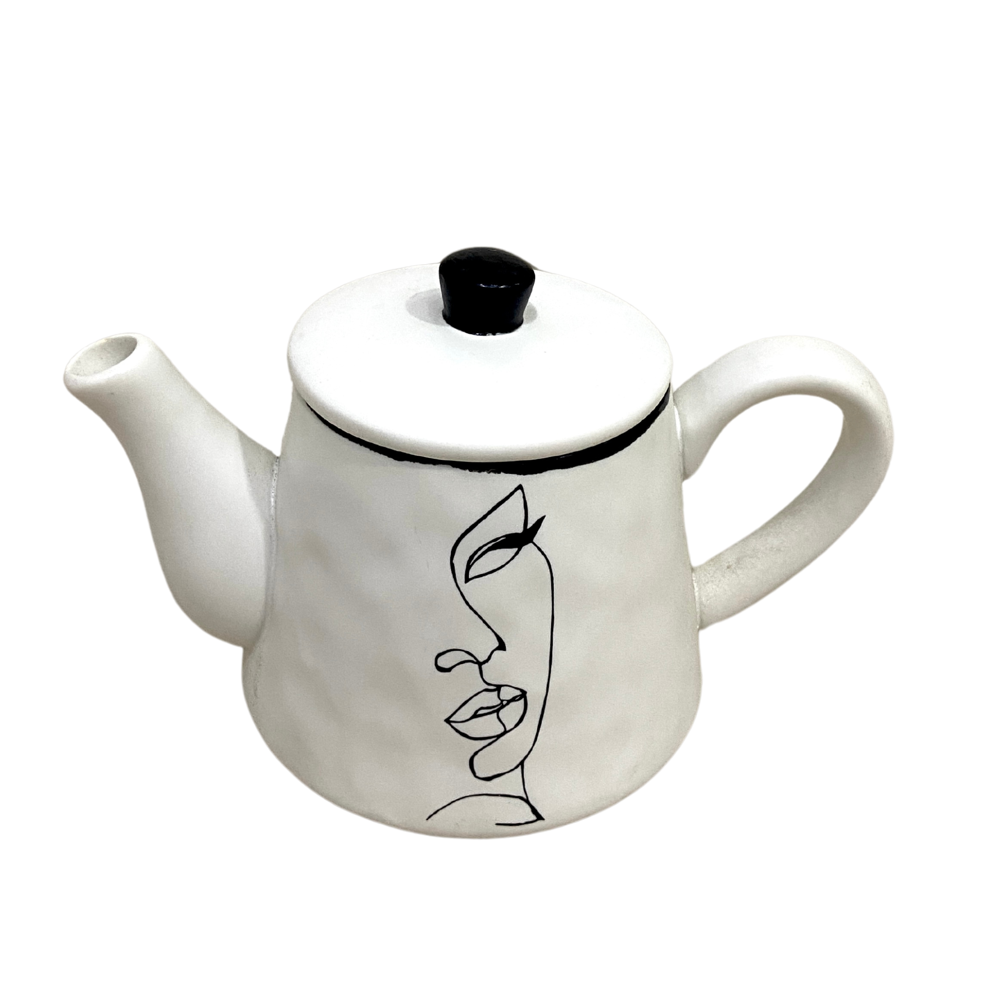 Théière en Céramique Abstraite | Design Minimaliste | Fiolla Home