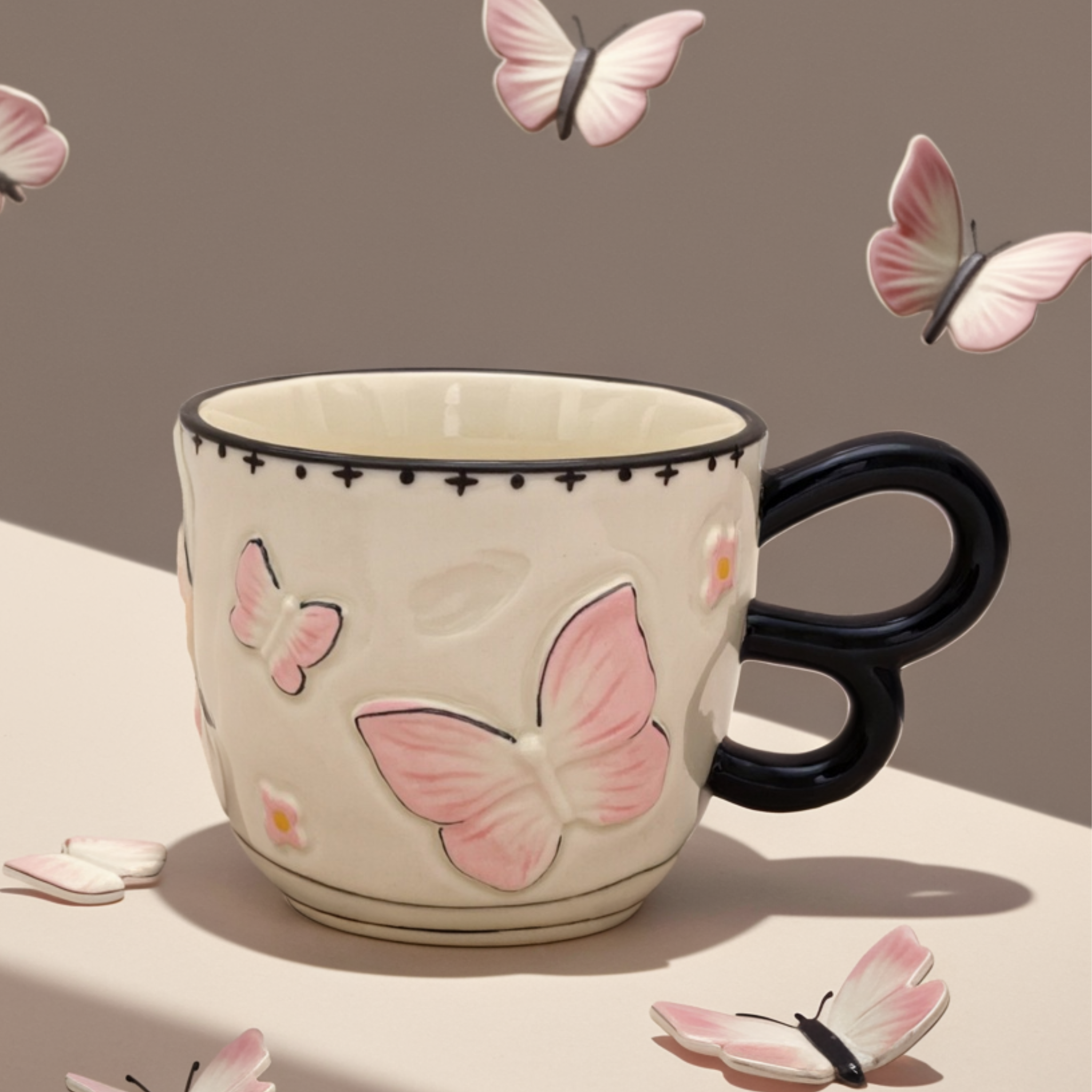 Mug Papillon Élégant | Tasse Poétique Déco Maison | Fiolla Home