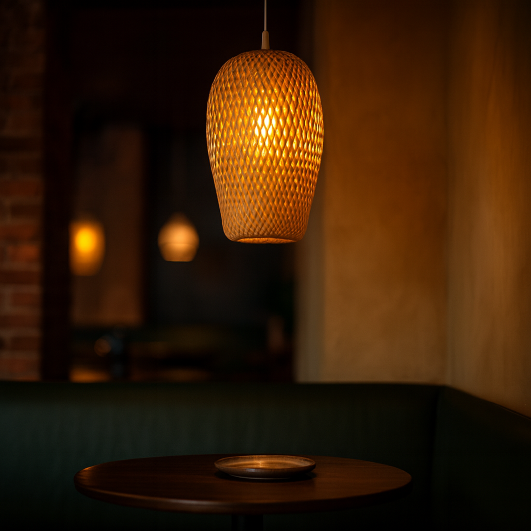 Lustre rotin industriel importé | Chambre cosy | Fiolla Home