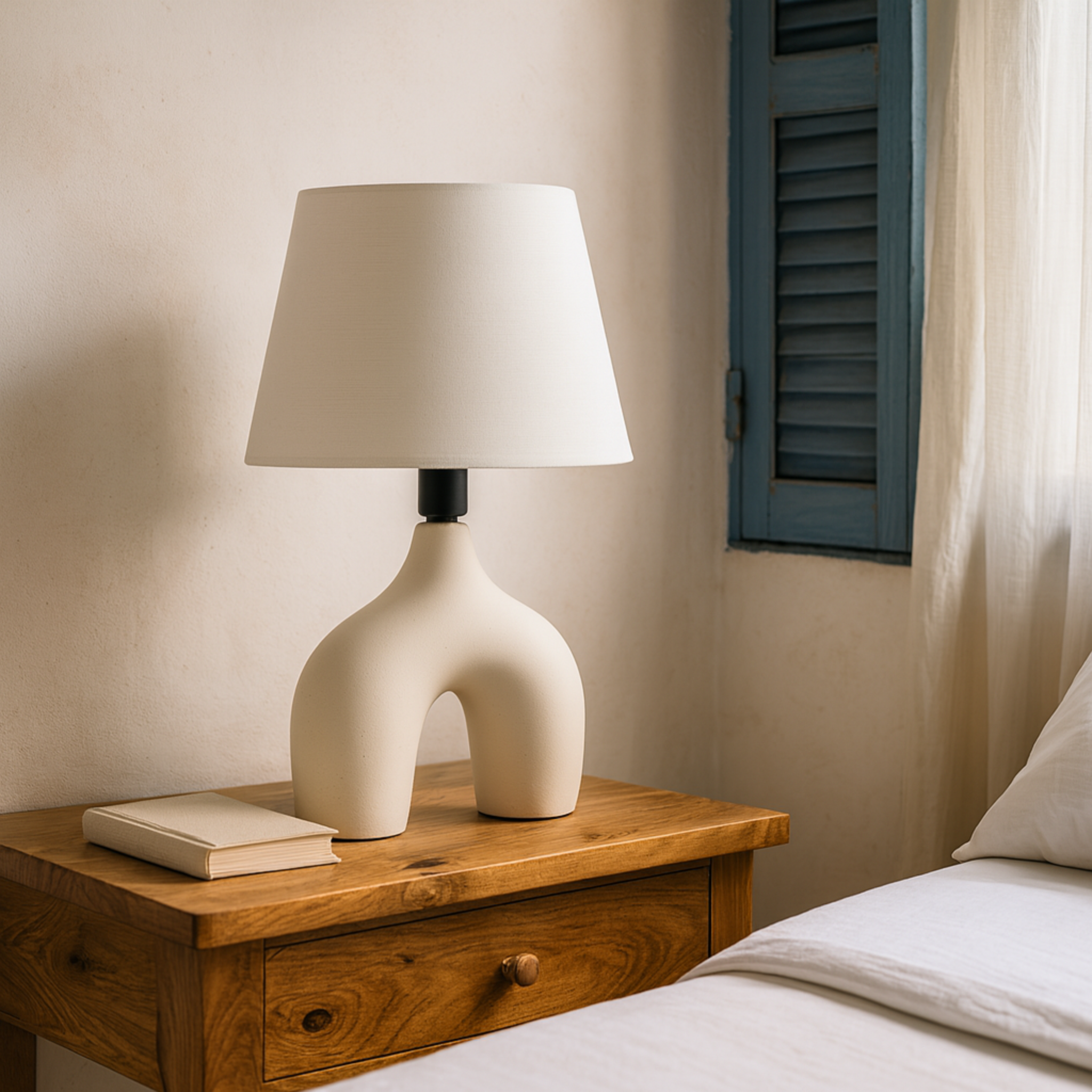 Veilleuse LED | Lampe de chevet design sculptural | Fiolla Home