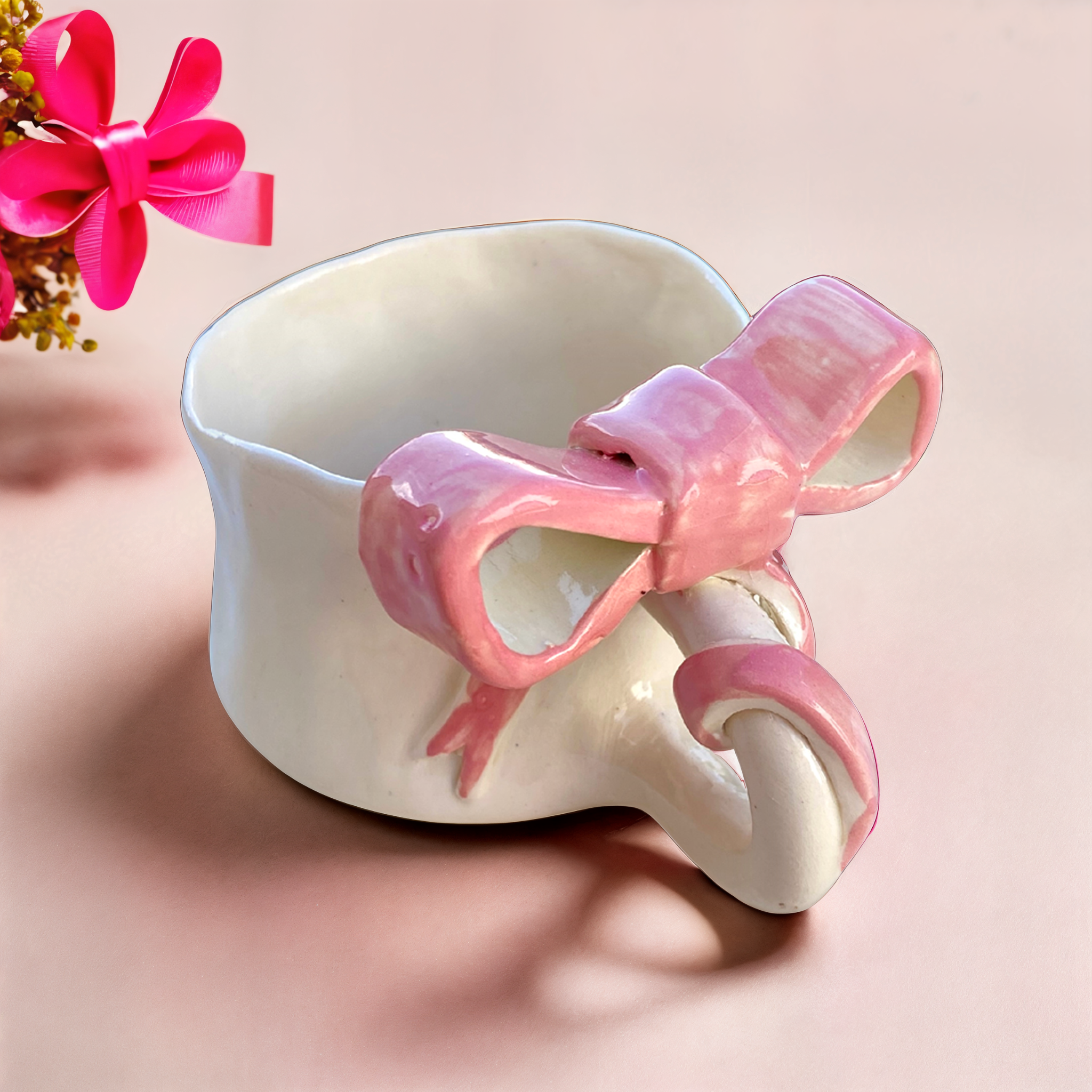 Mug Papillon Céramique | Design Fait Main Élégant | Fiolla Home