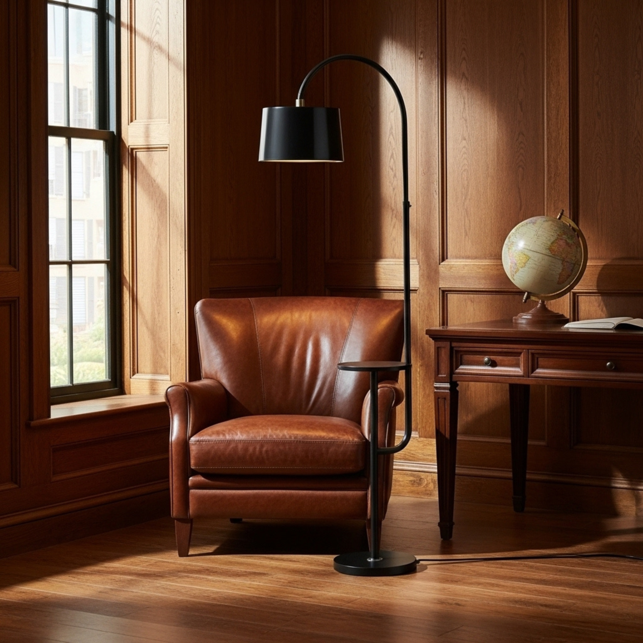 Lampadaire 2 en 1 avec Table Intégrée – Design Moderne et Élégant | Fiolla Home