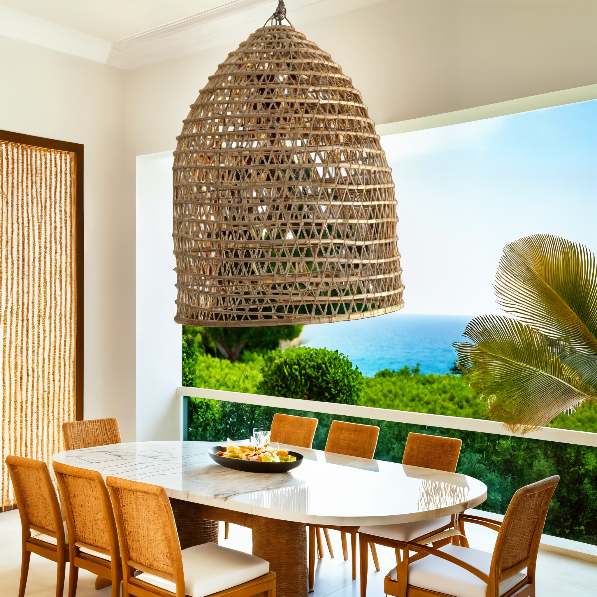 Suspension Drina | Luminaire Naturel Élégant | Fiolla Home