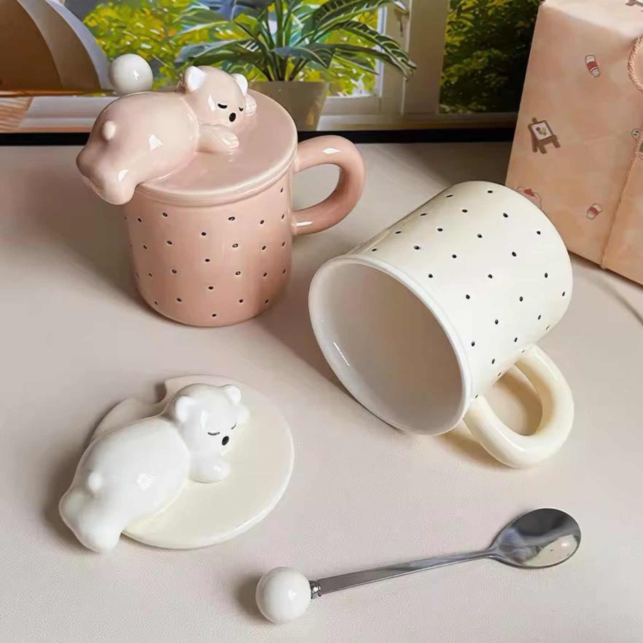 Mug Ours Endormi | Design Unique et Relaxant | Fiolla Home