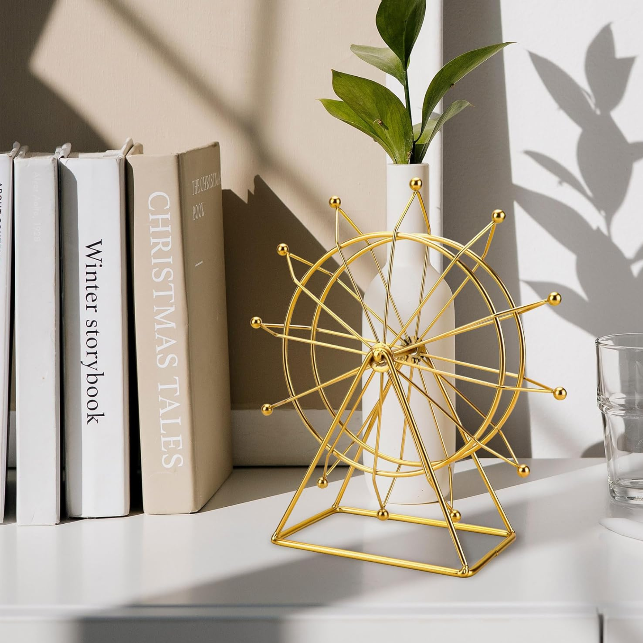 Roue Décorative Métal Doré | Design Élégant & Moderne | Fiolla Home